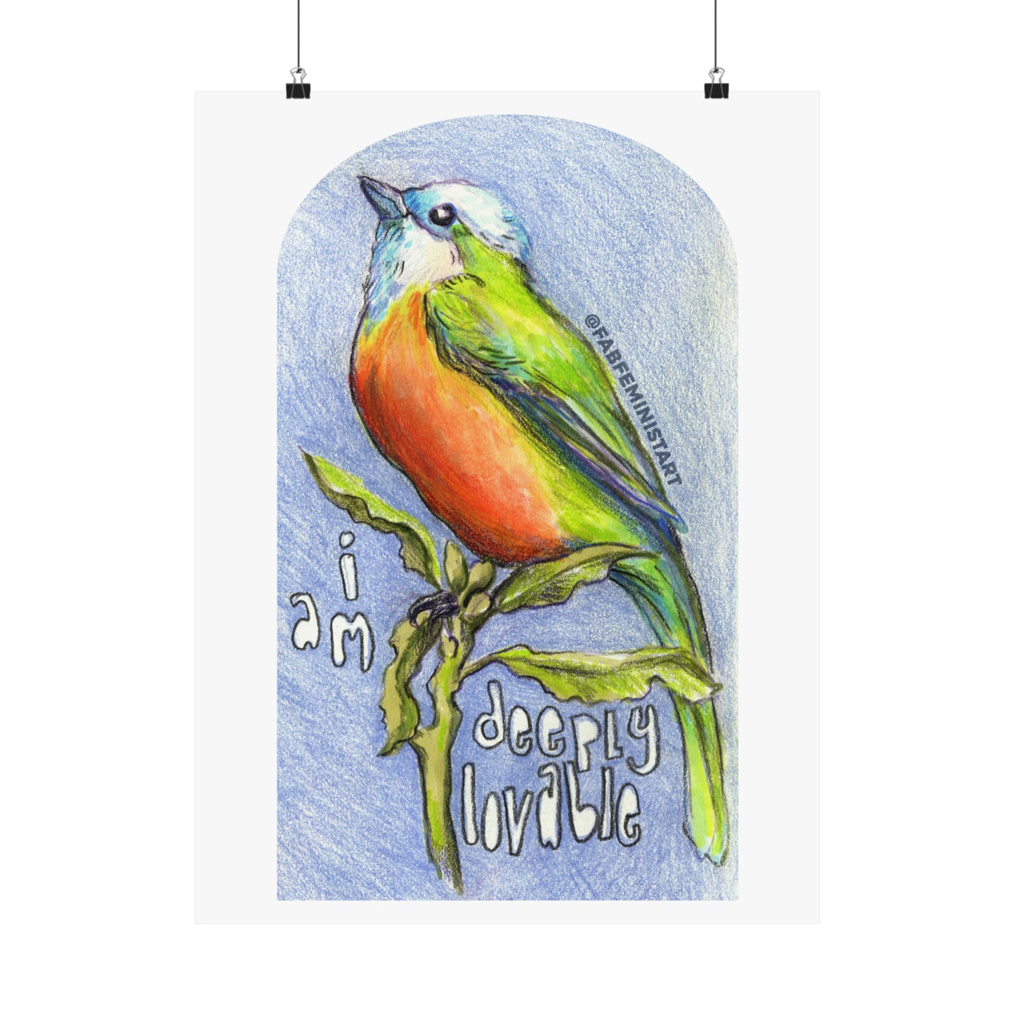 I Am Deeply Lovable: Mental Health Poster