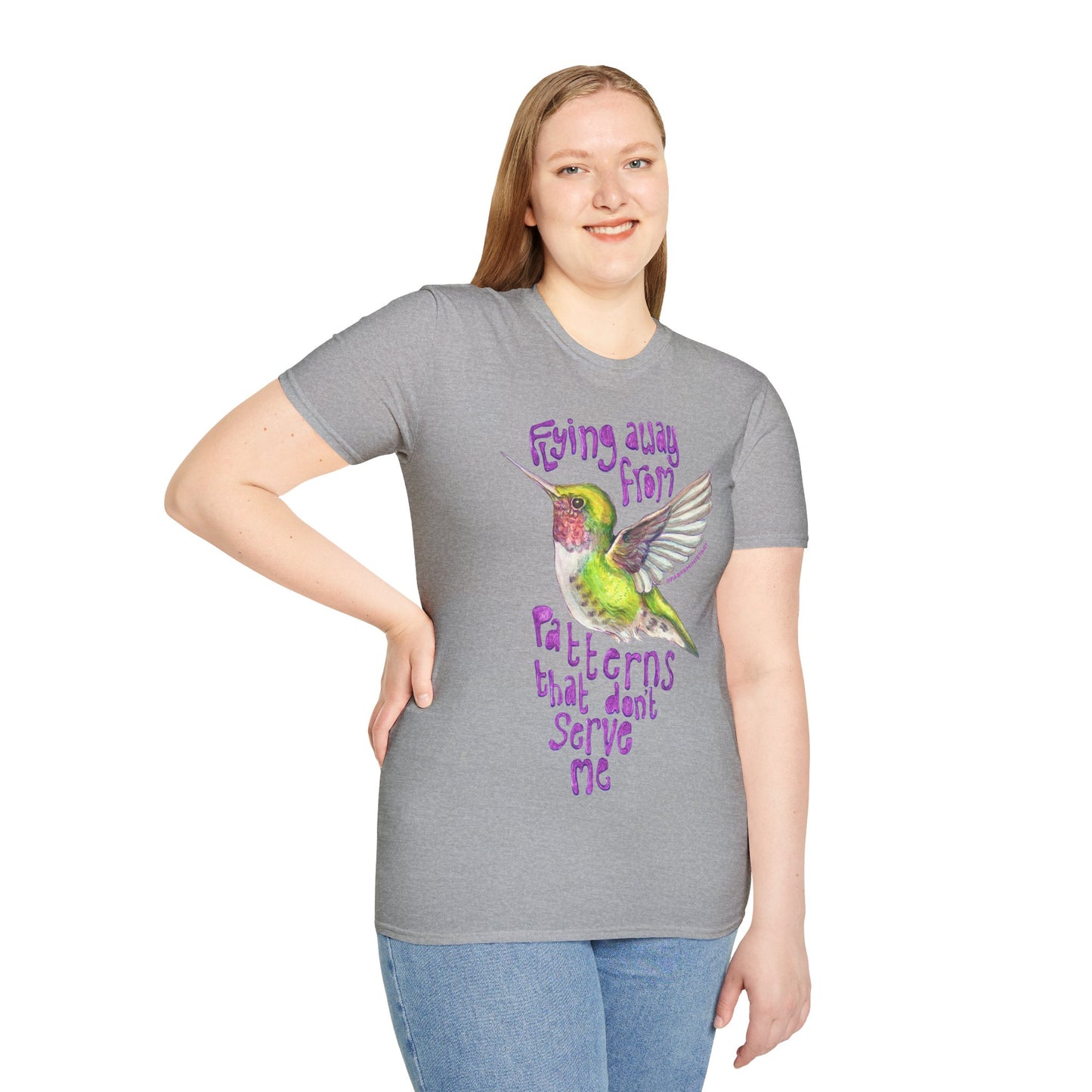 Flying Away From Patterns That Don't Serve Me: Mental Health Shirt