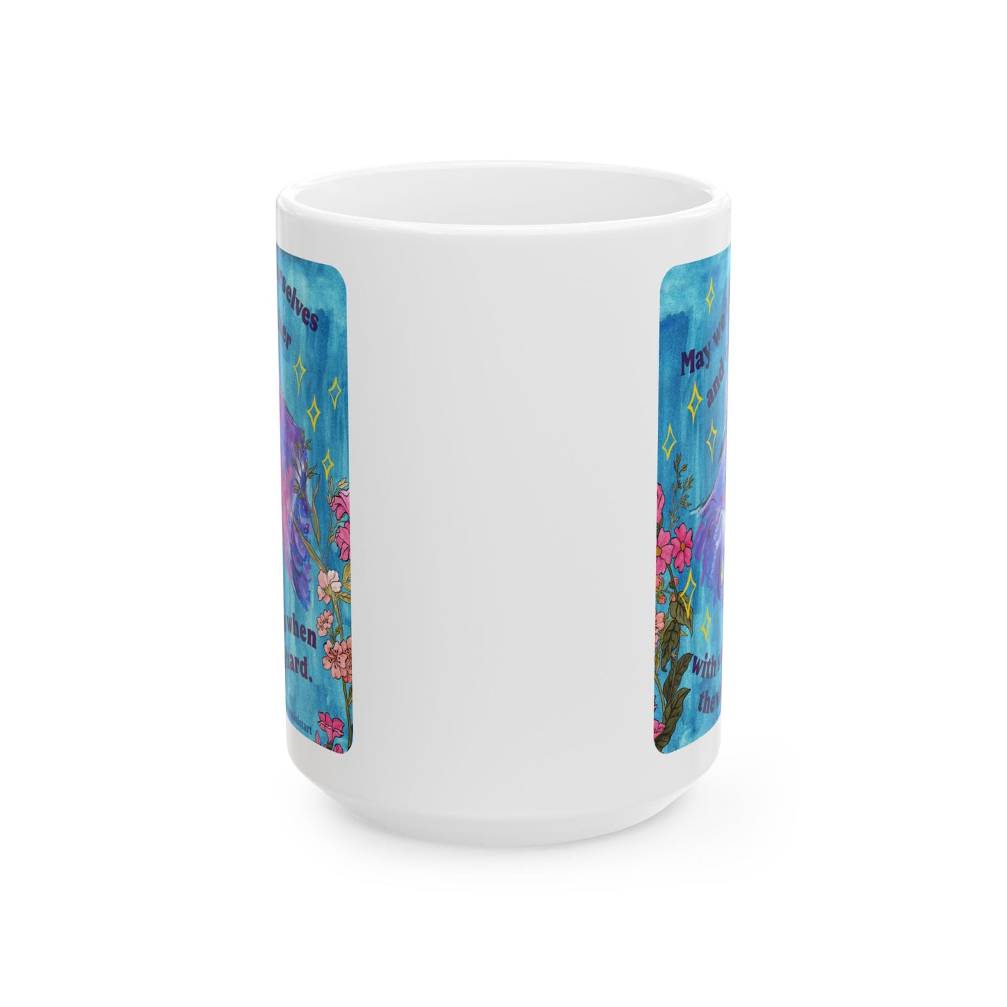 May we treat ourselves and each other with softness when the world is hard: Feminist Mug