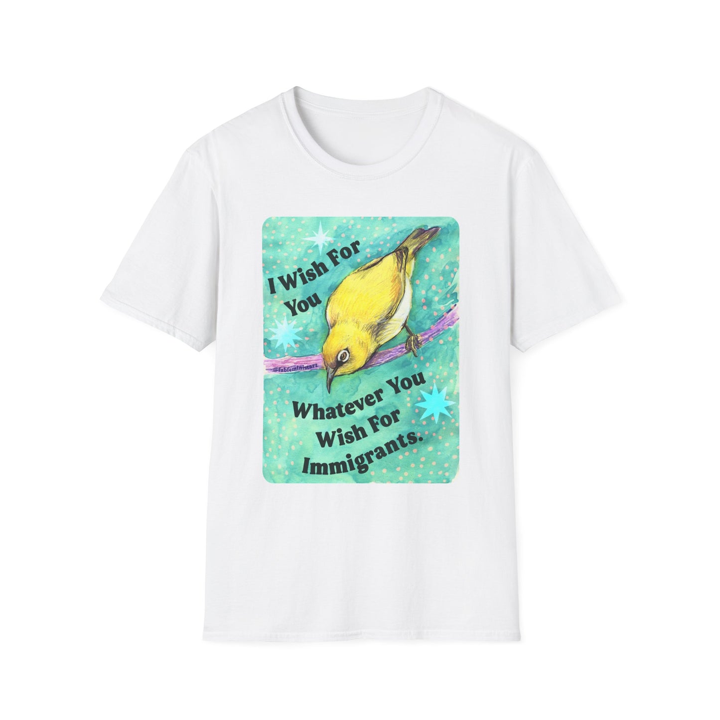 I Wish For You T-Shirt, Inspirational Tee, Gift for Immigrants, Unisex Softstyle Shirt, Nature Lover Apparel