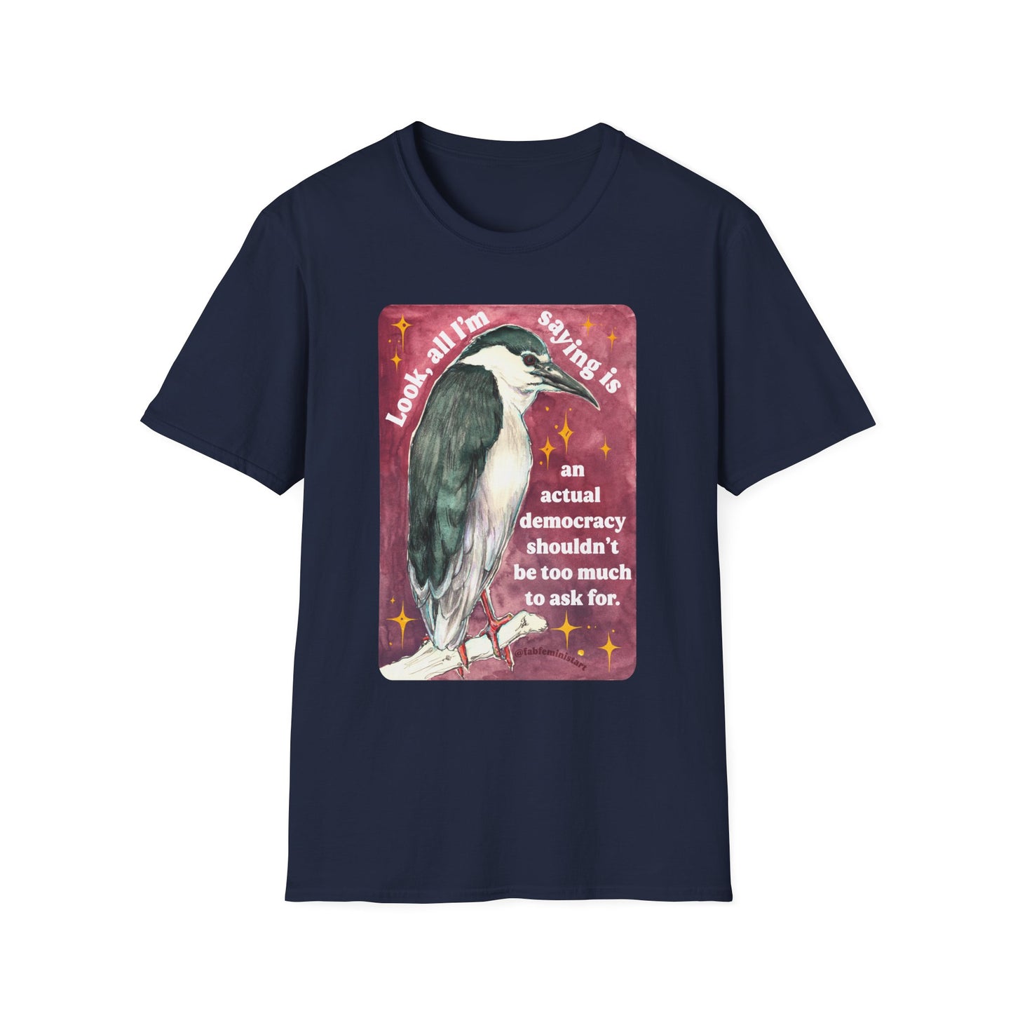 Look, all I'm saying is an actual democracy shouldn't be too much to ask for: Feminist Shirt