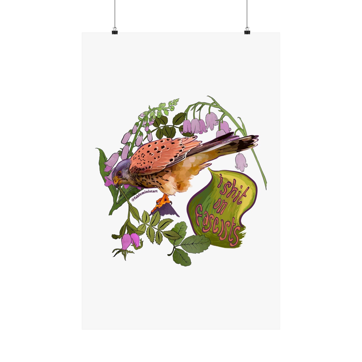 I Shit On Fascists: Feminist Art Print