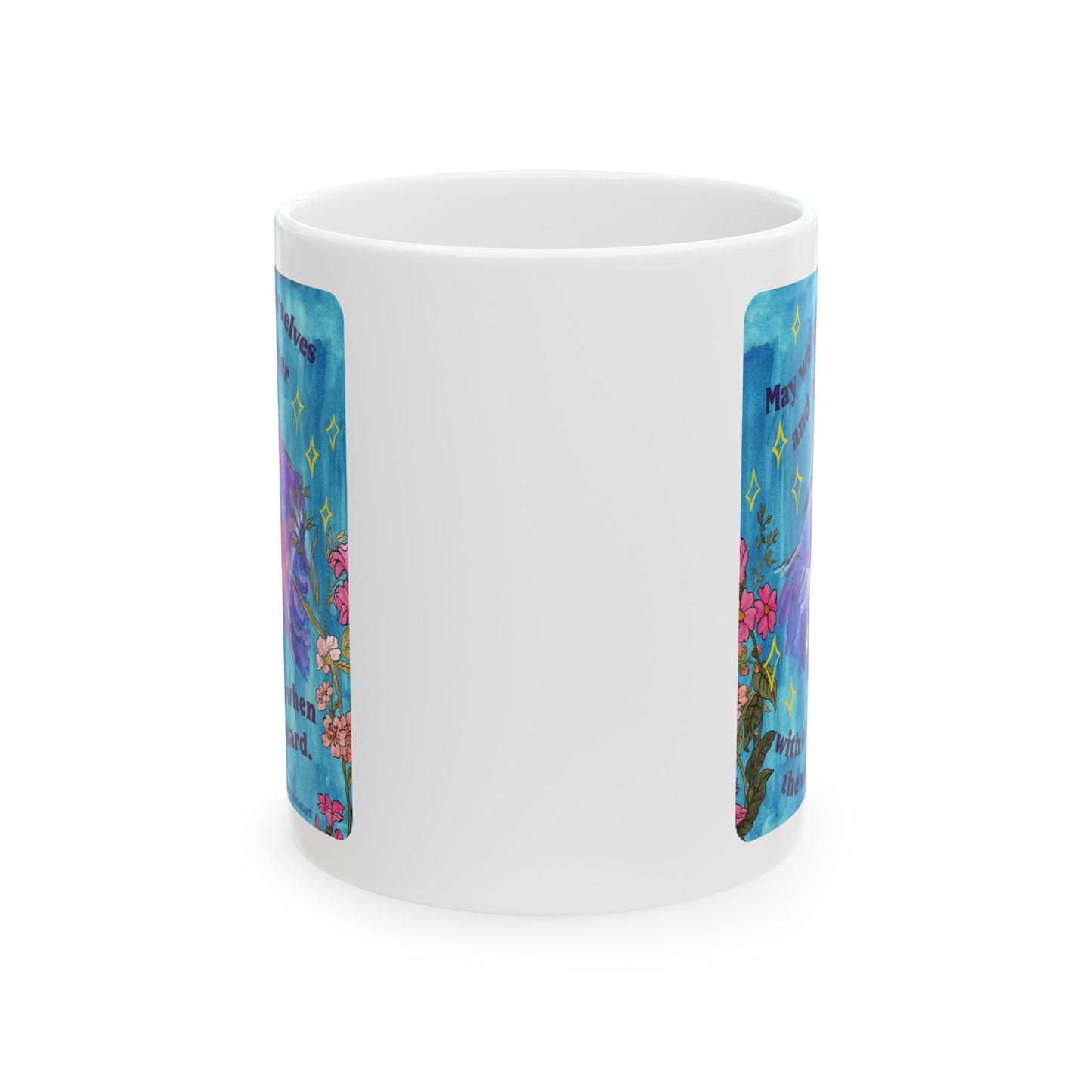 May we treat ourselves and each other with softness when the world is hard: Feminist Mug