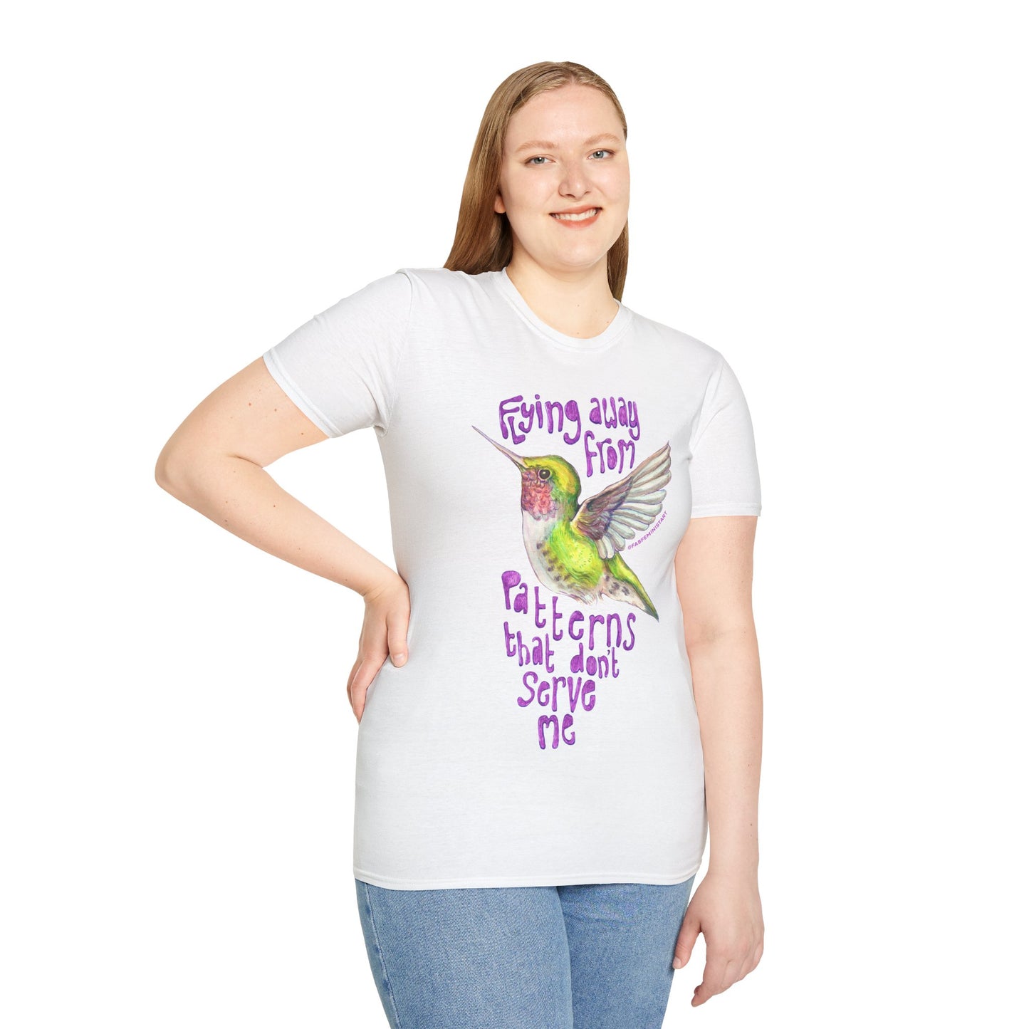 Flying Away From Patterns That Don't Serve Me: Mental Health Shirt