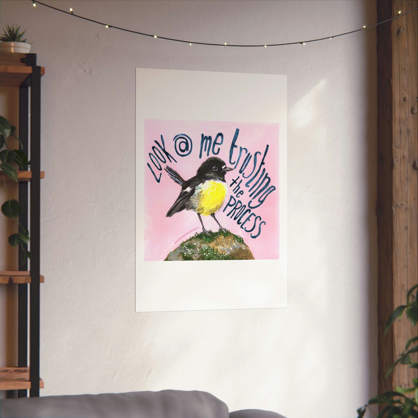 Look At me Trusting The Process: Mental Health Print