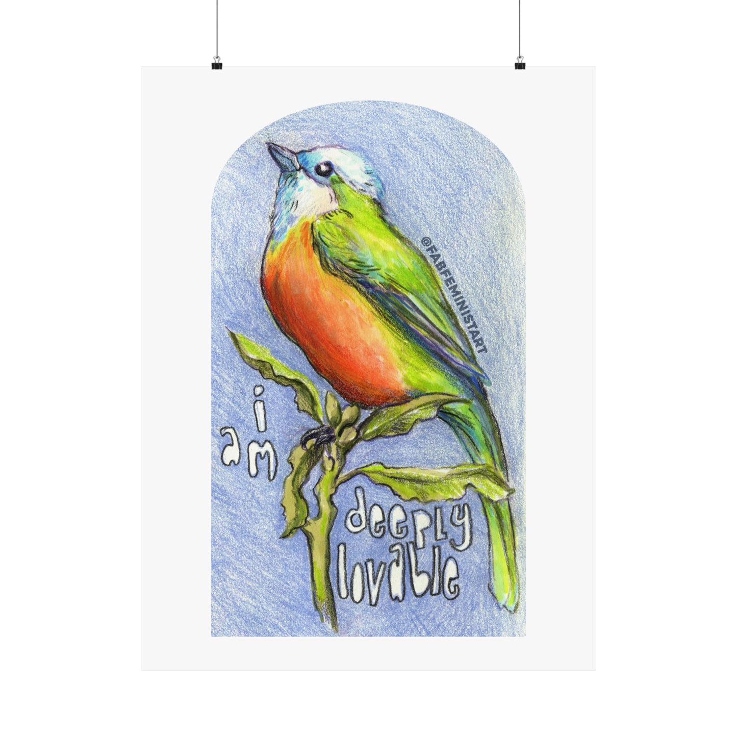 I Am Deeply Lovable: Mental Health Poster