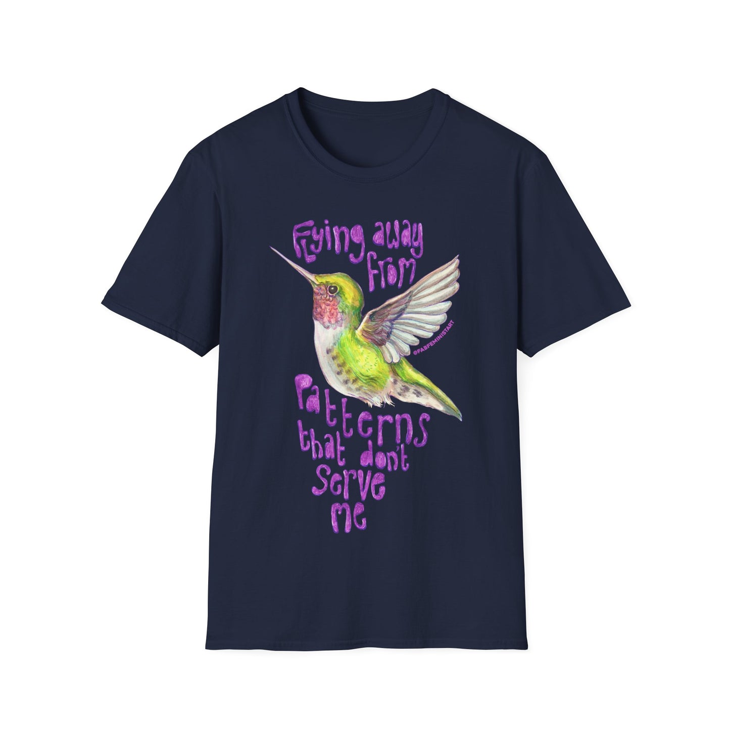 Flying Away From Patterns That Don't Serve Me: Mental Health Shirt