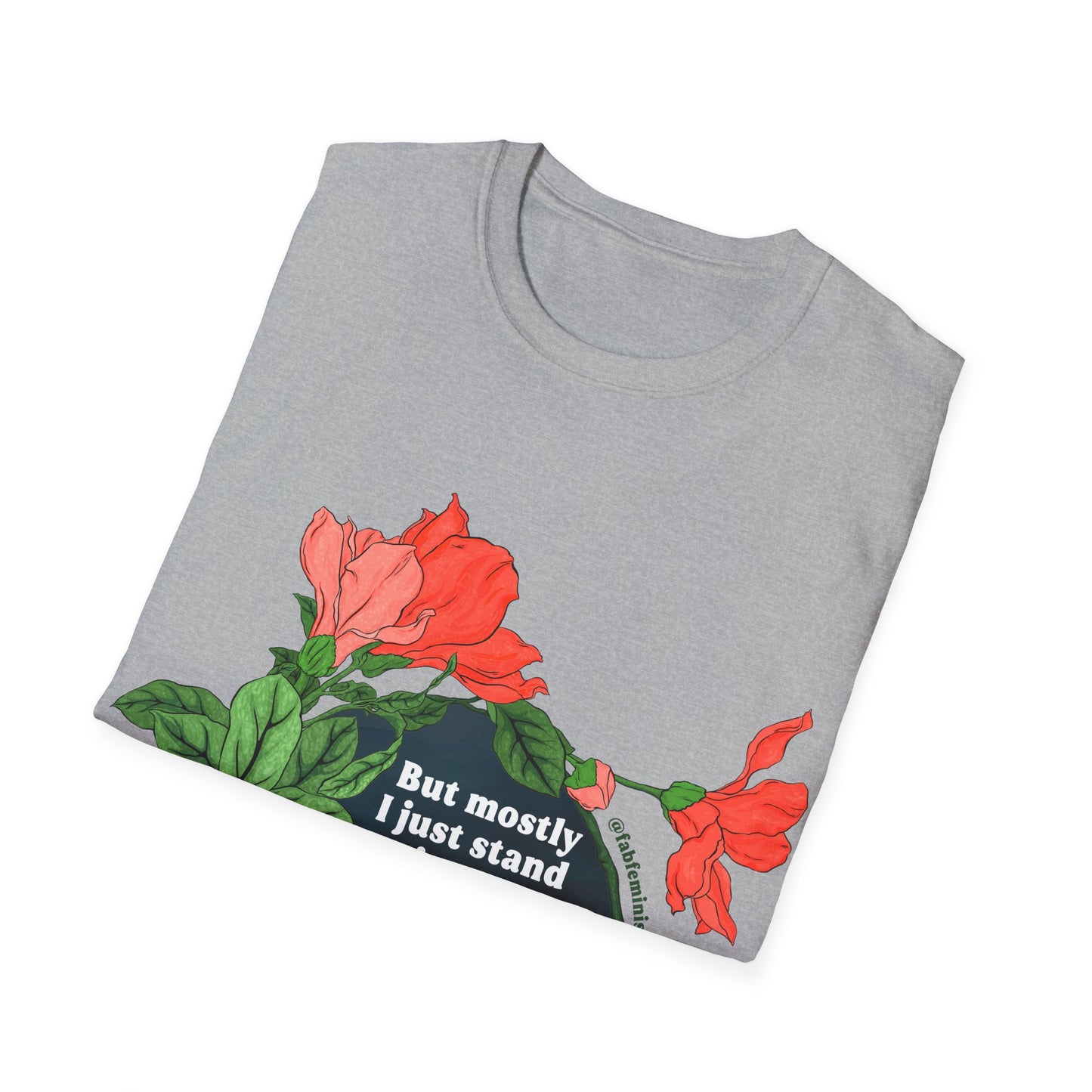 But mostly I just standing the dark field, in the middle of the world, breathing, Mary Oliver: Feminist Shirt