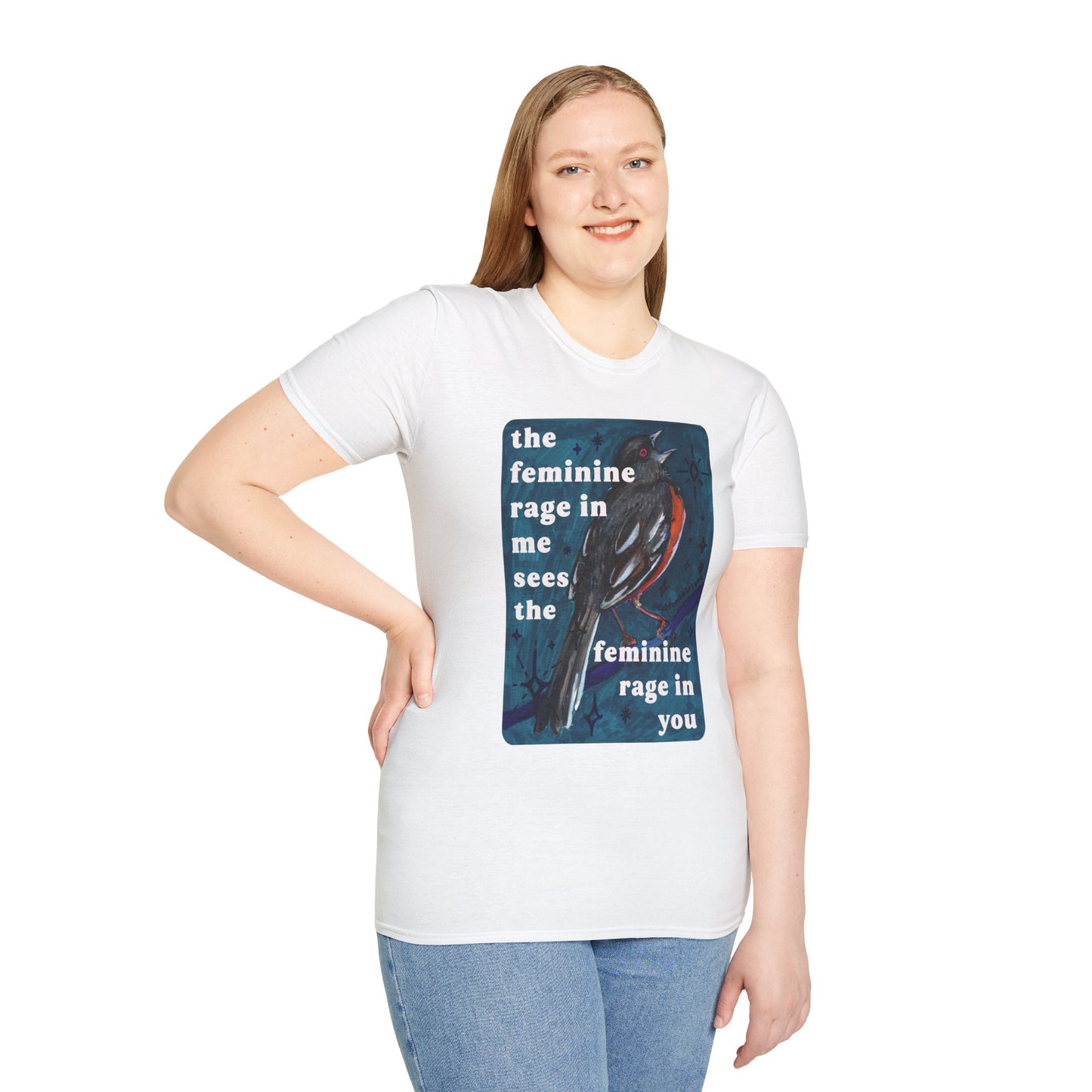 the feminine rage in me sees the feminine rage in you: feminist shirt