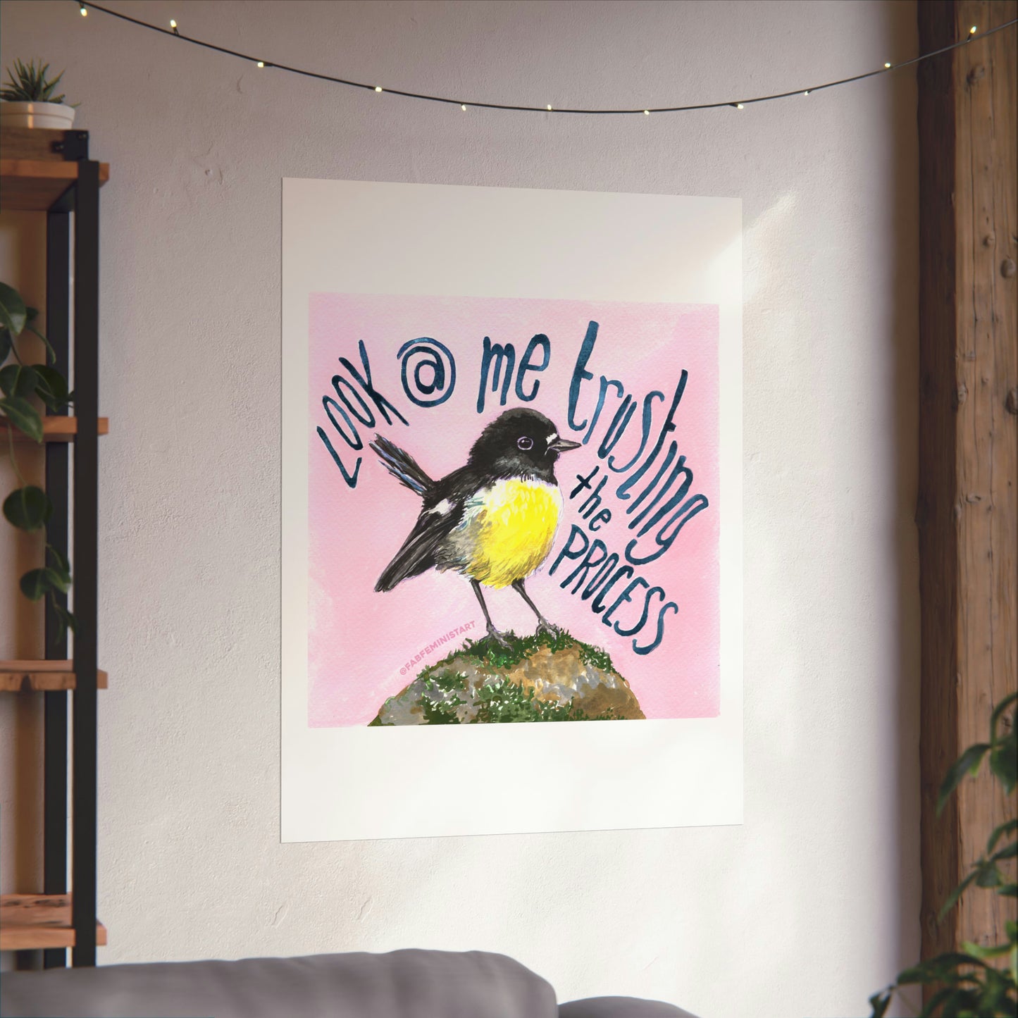 Look At me Trusting The Process: Mental Health Print
