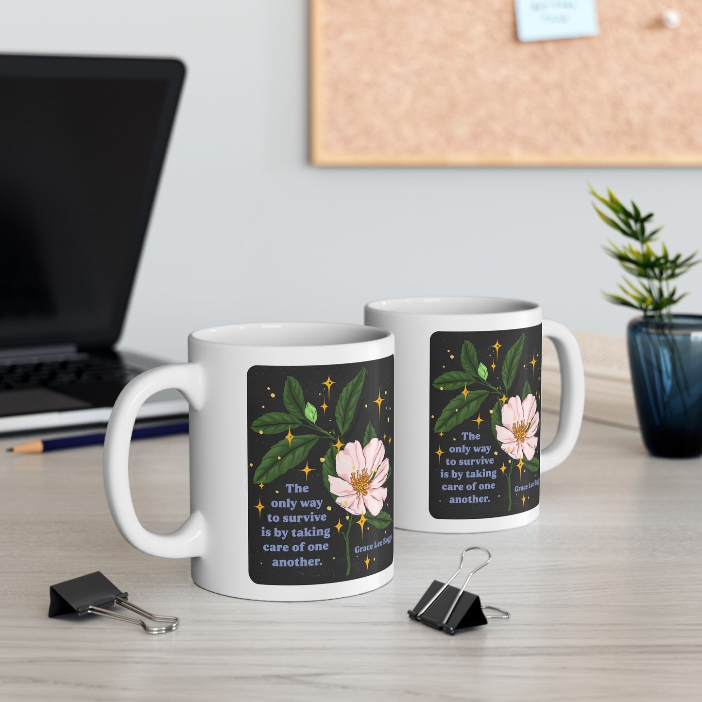 The only way to survive is by taking care of one another, Grace Lee Boggs: Feminist Mug