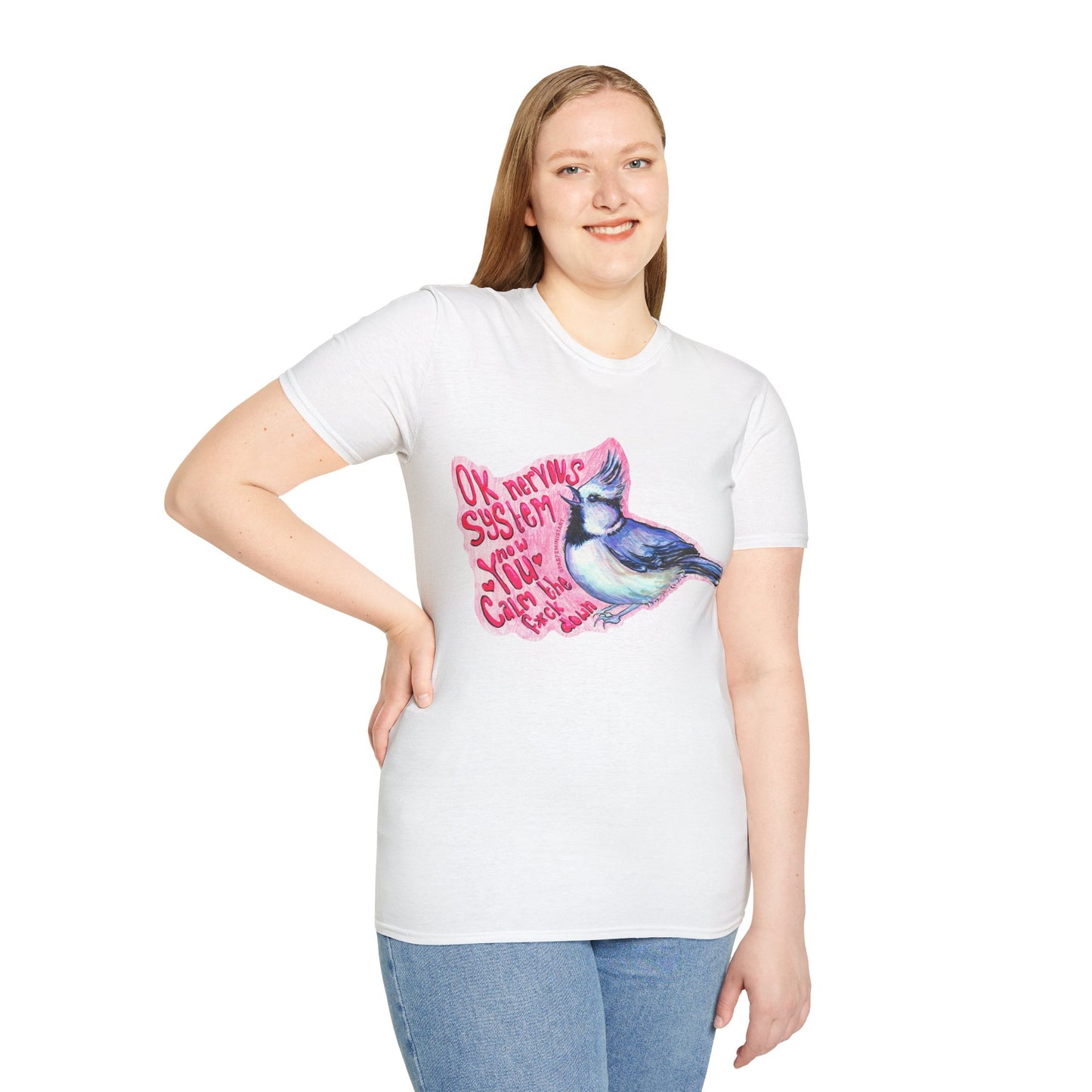 Ok Nervous System Now You Calm The F*ck Down: Mental Health Shirt
