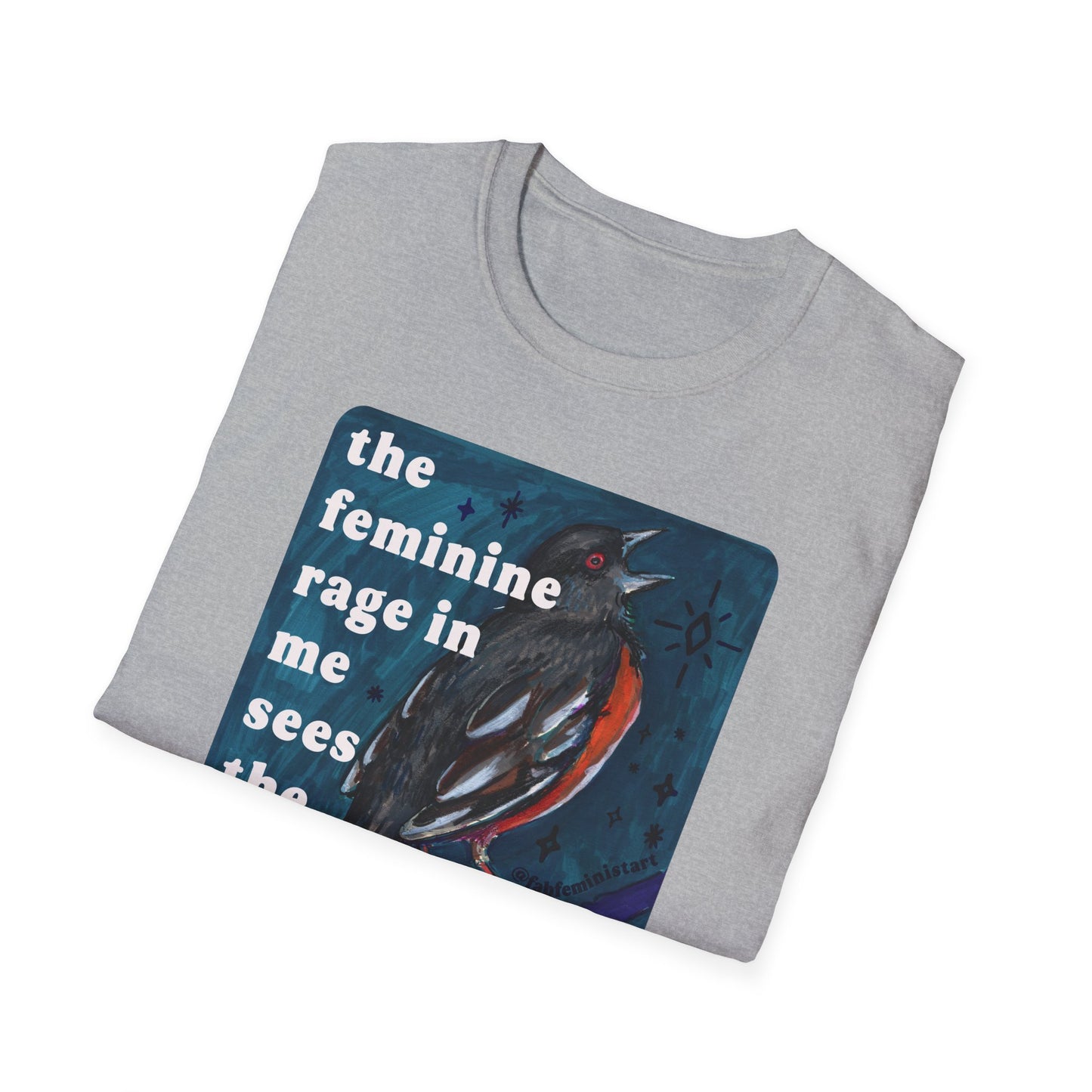 the feminine rage in me sees the feminine rage in you: feminist shirt