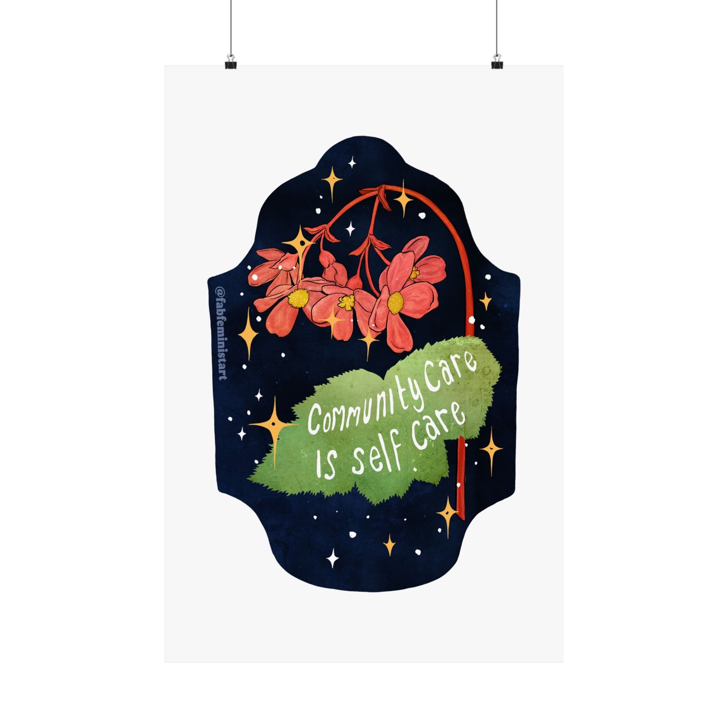Community Care Is Self Care: Feminist Art Print