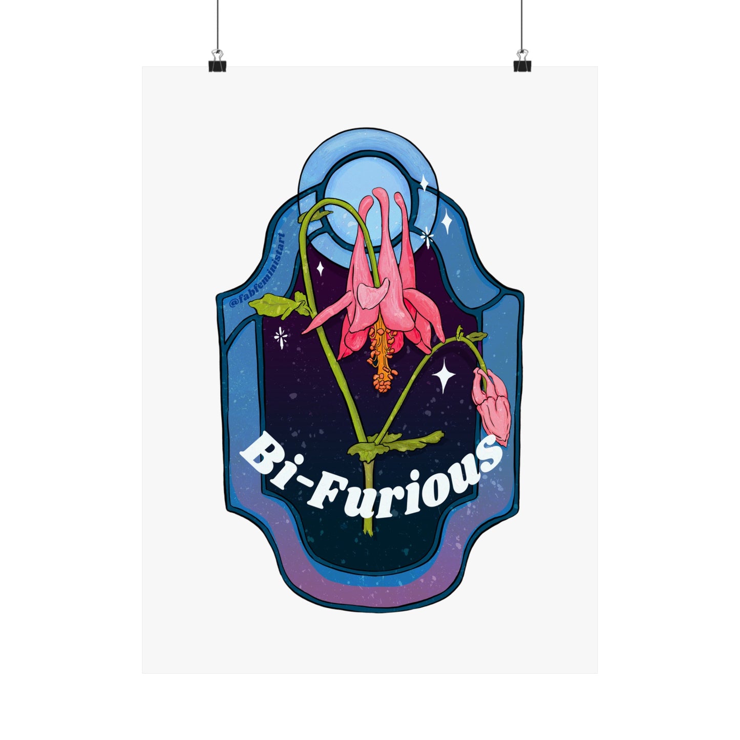Bi Furious: Bisexual Pride Art Print