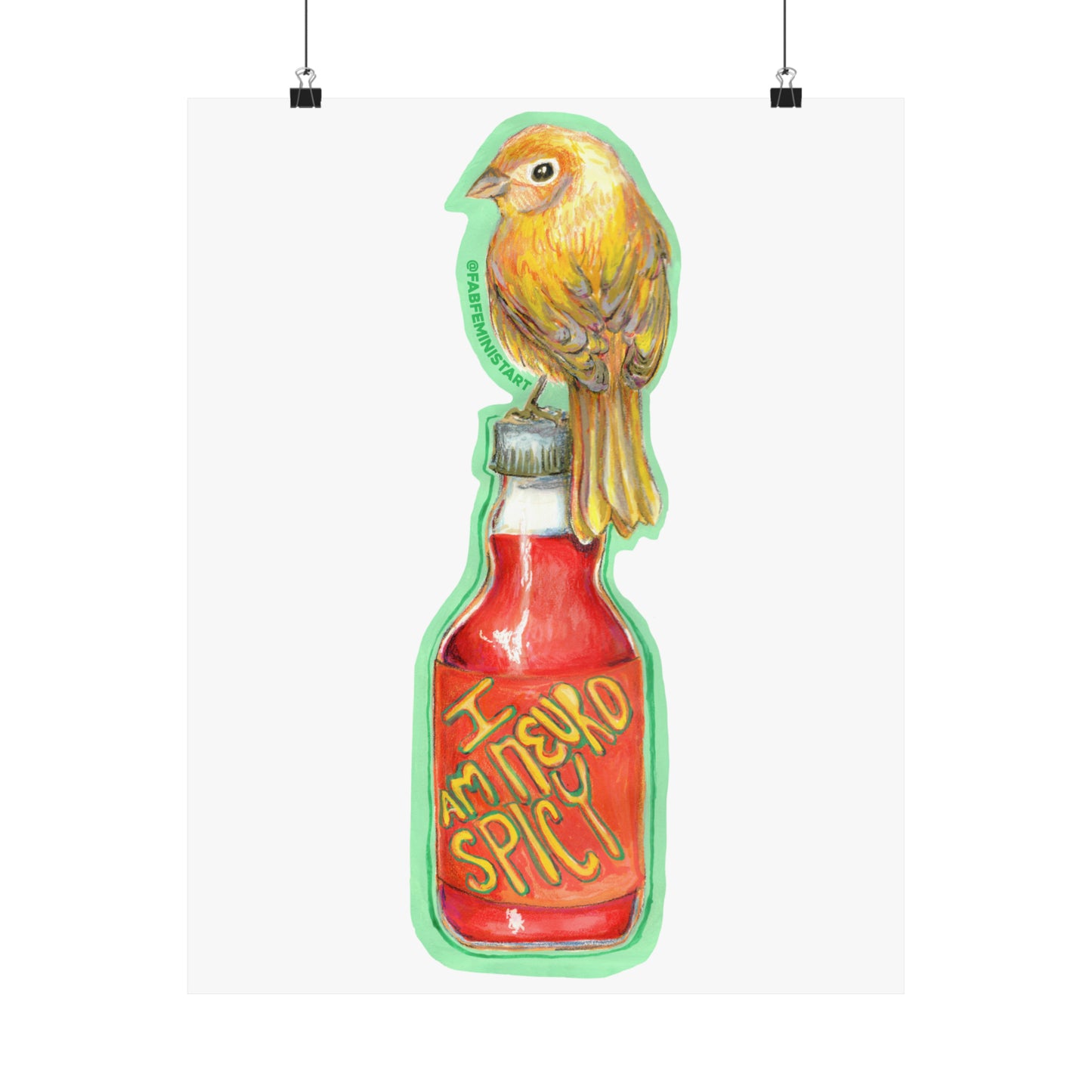 I Am Neurospicy: Feminist Print