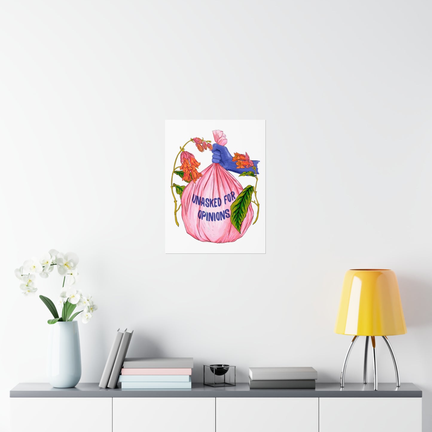 Unasked For Opinions In The Trash: Mental Health Print