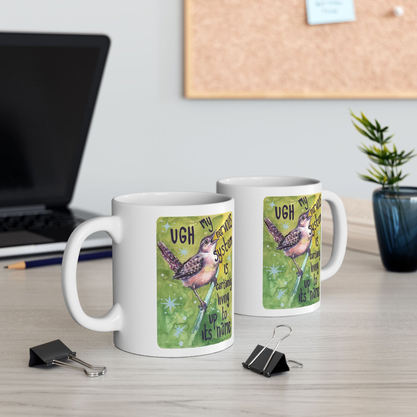 UGH My nervous system is certainly living up to its name: Mental health mug