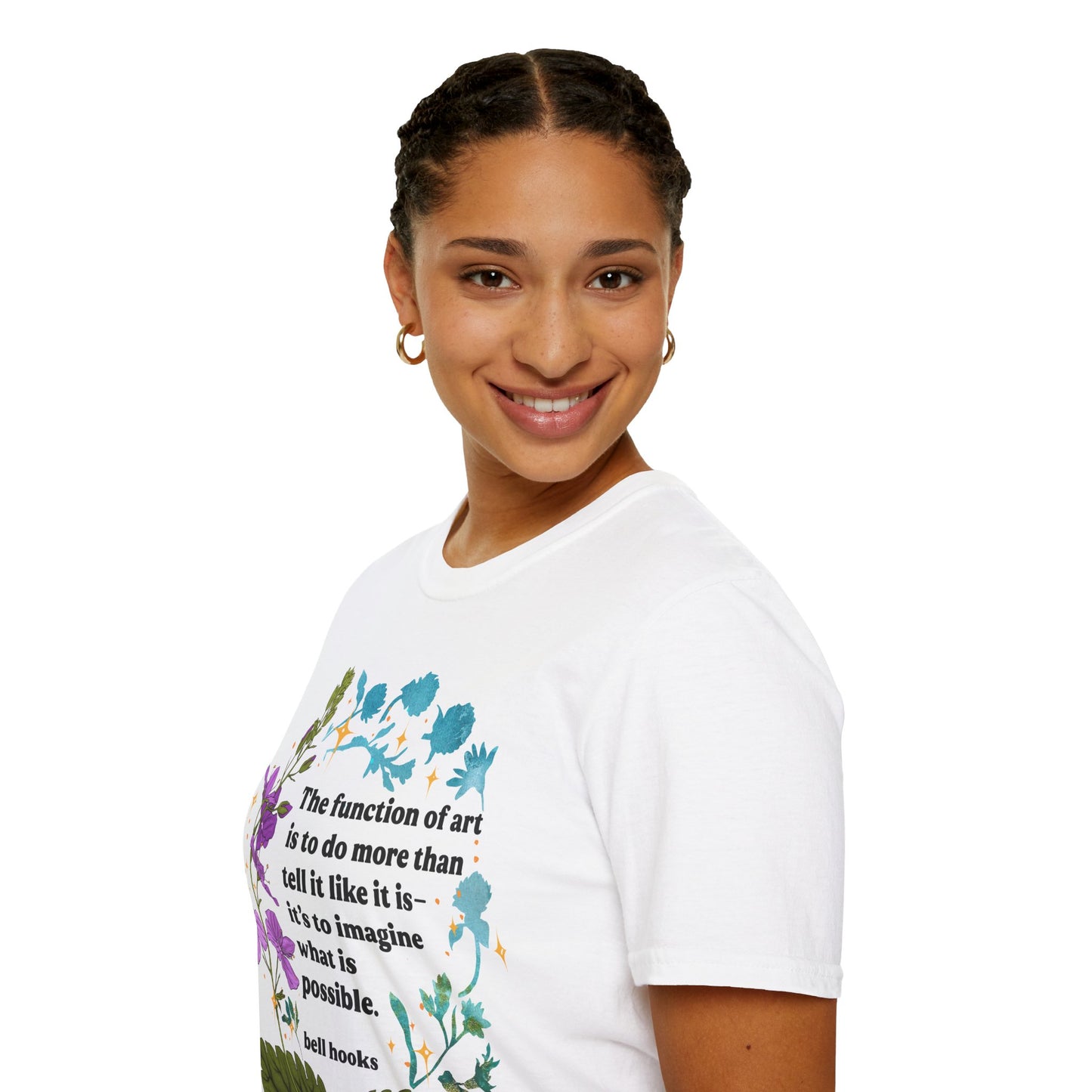 The function of art is to do more than tell it like it is—it's to imagine what is possible, bell hooks: feminist shirt