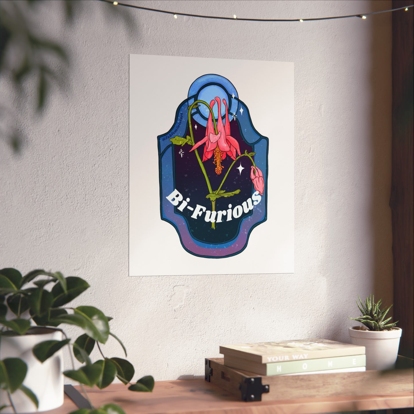 Bi Furious: Bisexual Pride Art Print