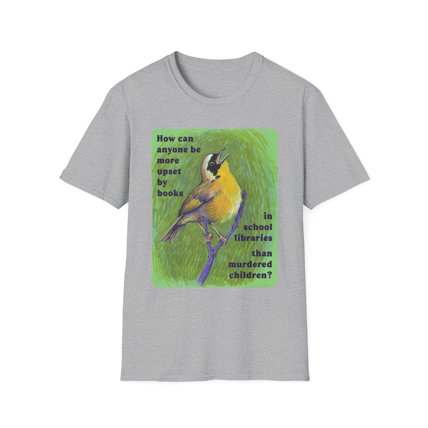 How can anyone be more upset by books in school libraries than murdered children: Feminist Shirt