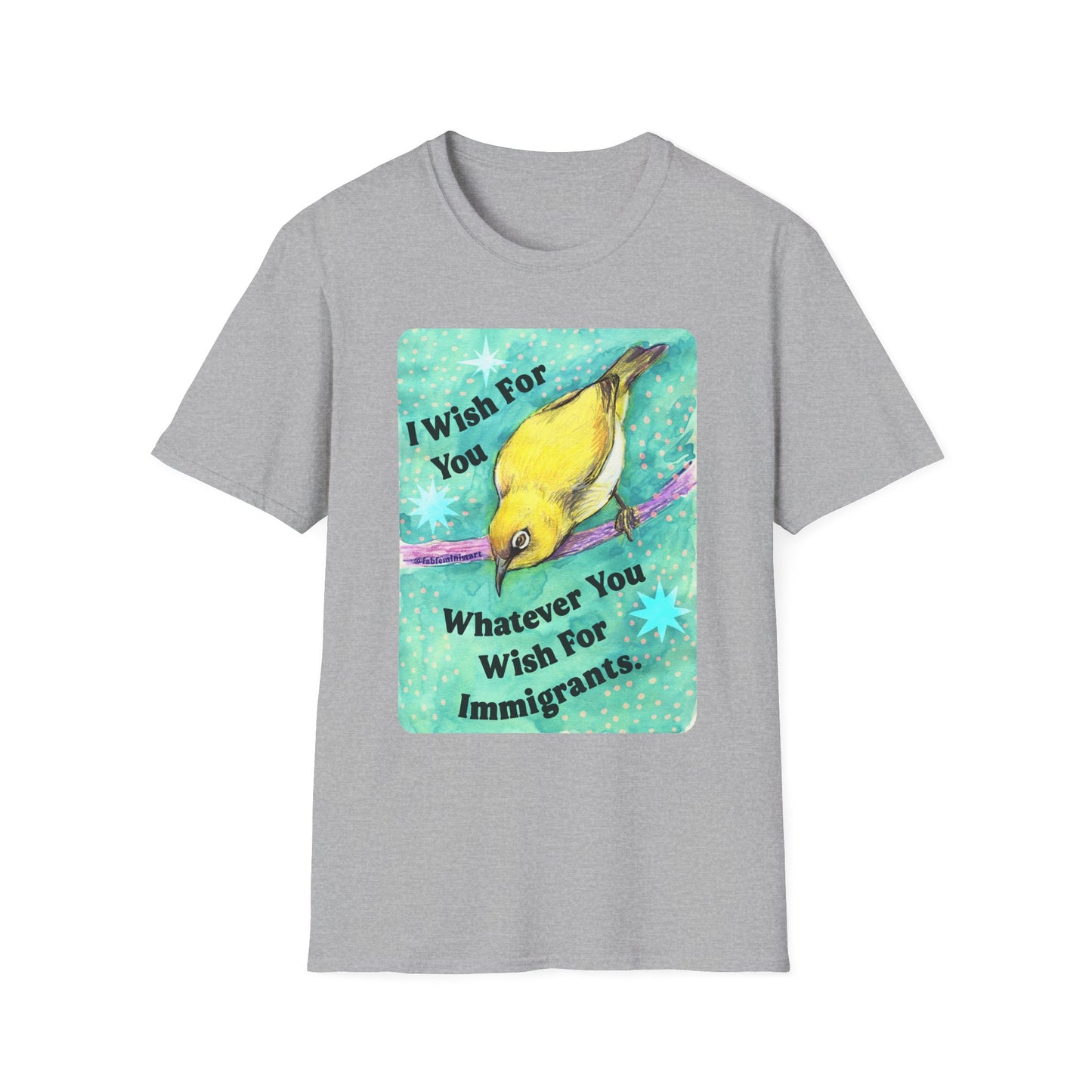 I Wish For You T-Shirt, Inspirational Tee, Gift for Immigrants, Unisex Softstyle Shirt, Nature Lover Apparel