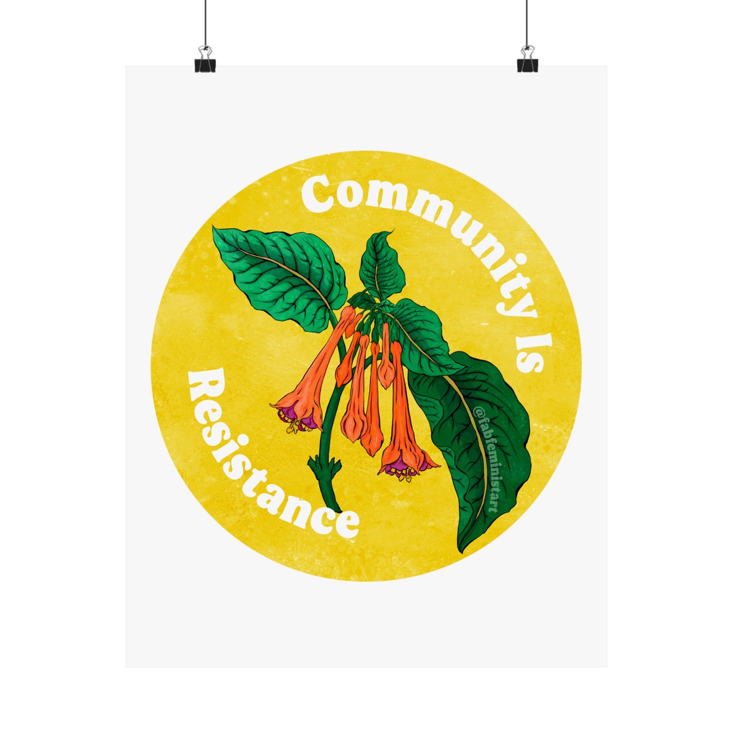 Community Is Resistance: Feminist Art Print