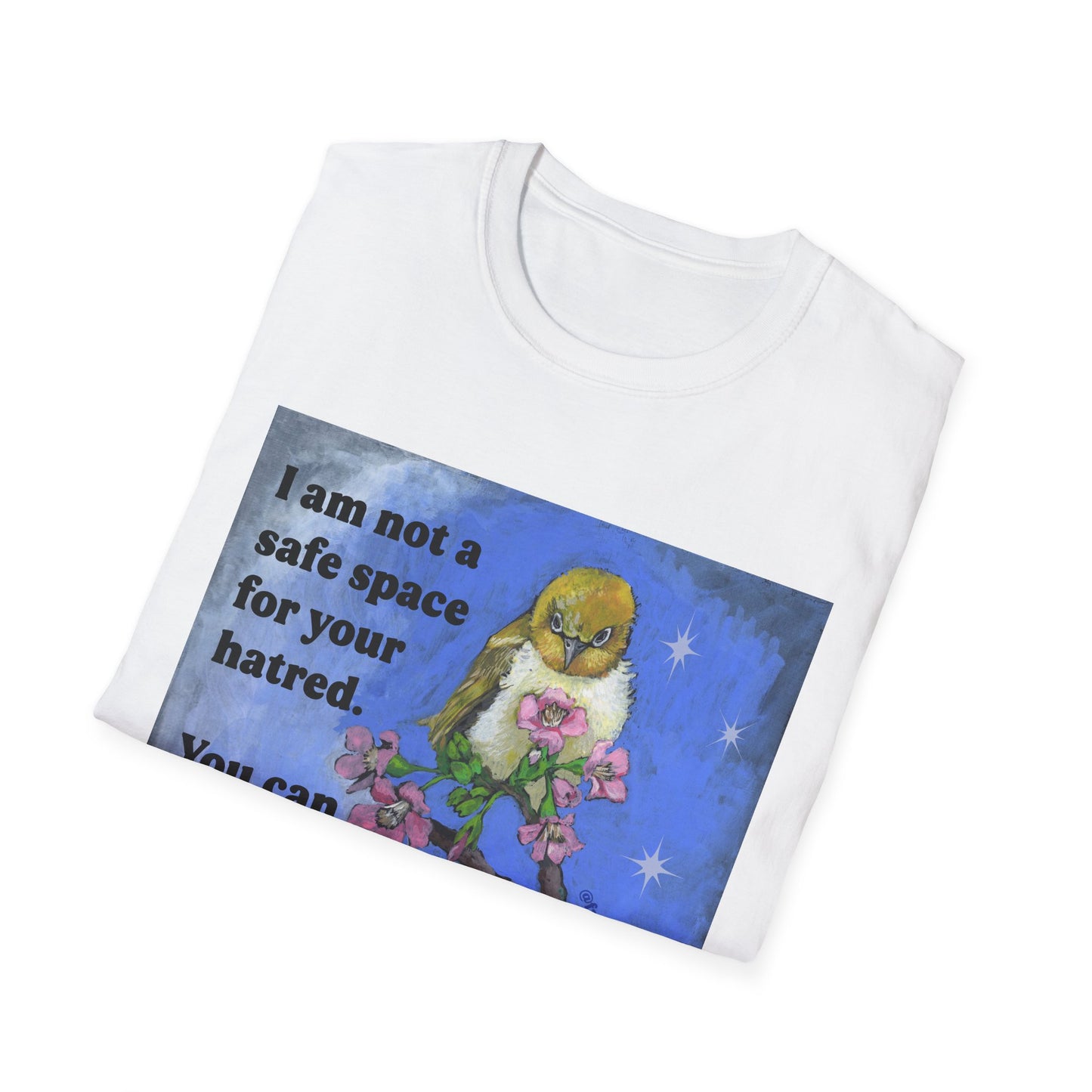 I am not a safe space for your hatred. You can choke on it. Disrespectfully: Feminist Shirt