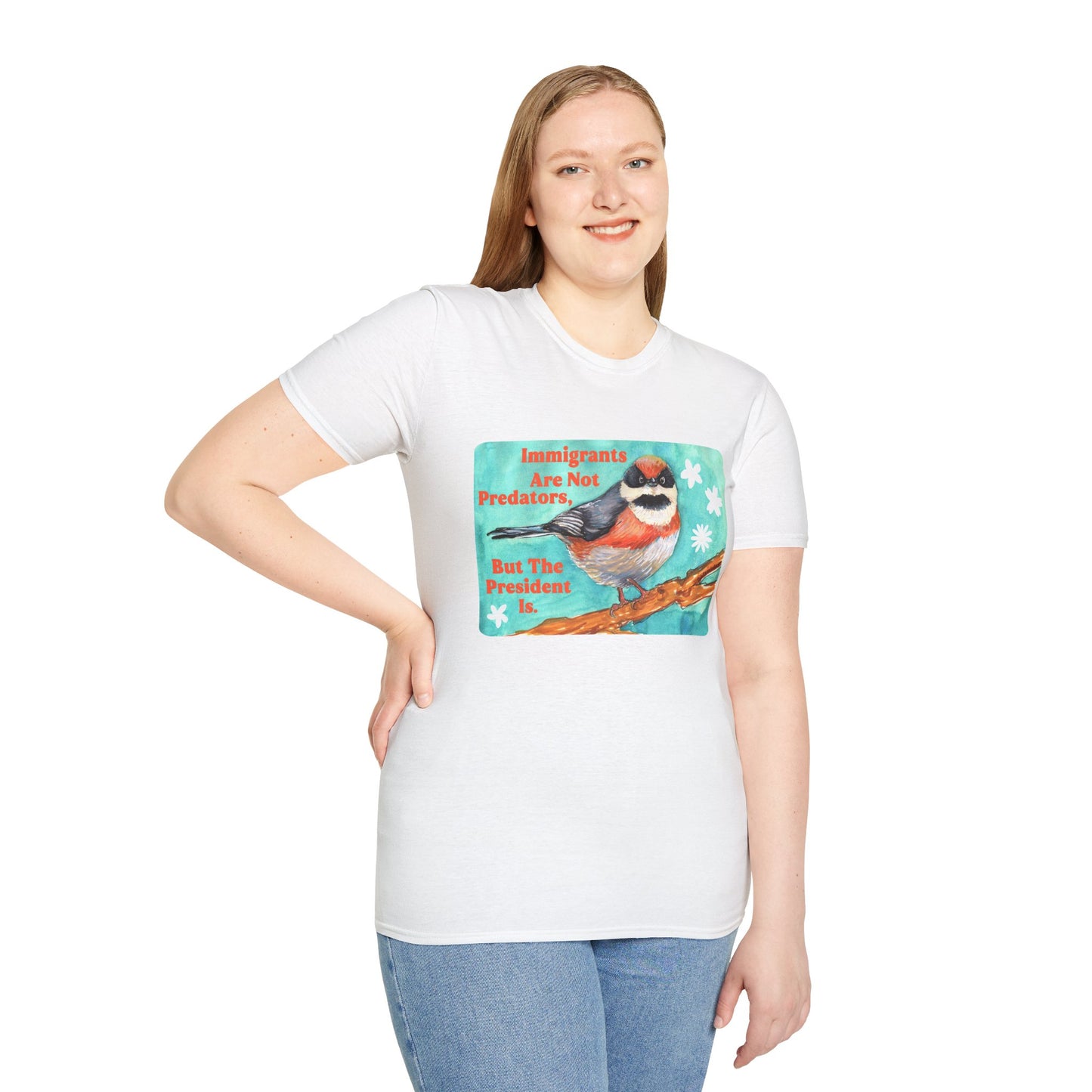 Immigrants are not predators, but the president is: Feminist Shirt