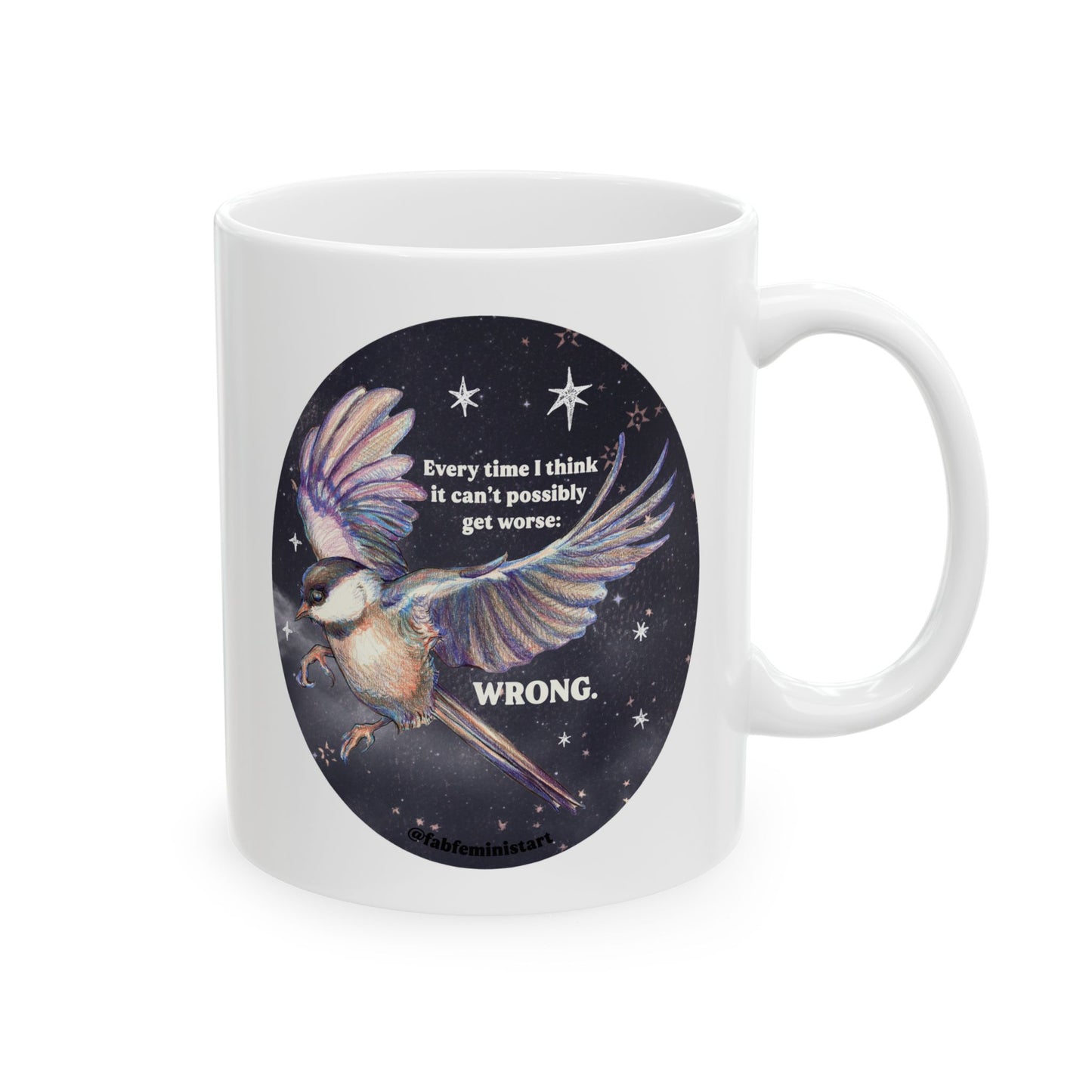 Every time I think it can't possibly get worse, WRONG: Feminist Mug