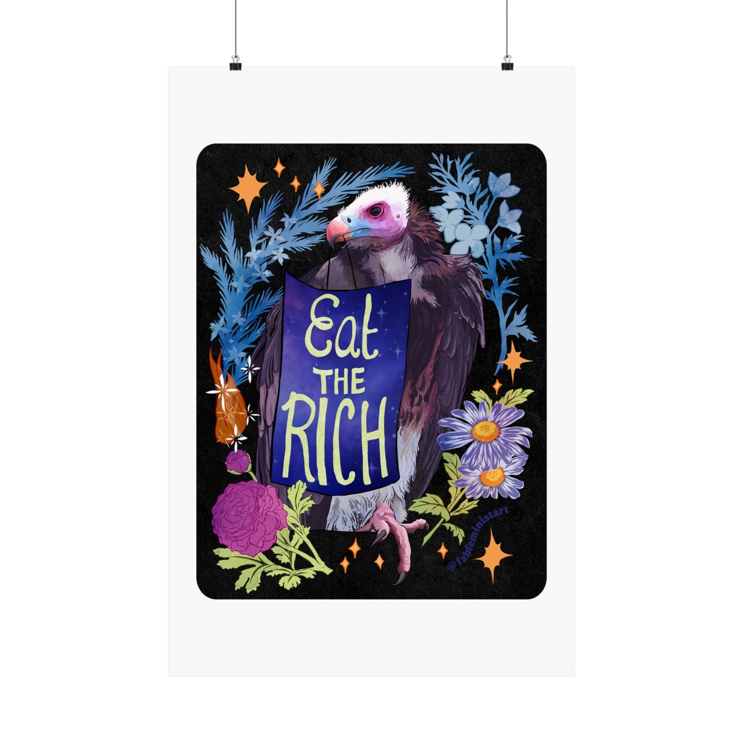 Eat The Rich: Feminist Art Print
