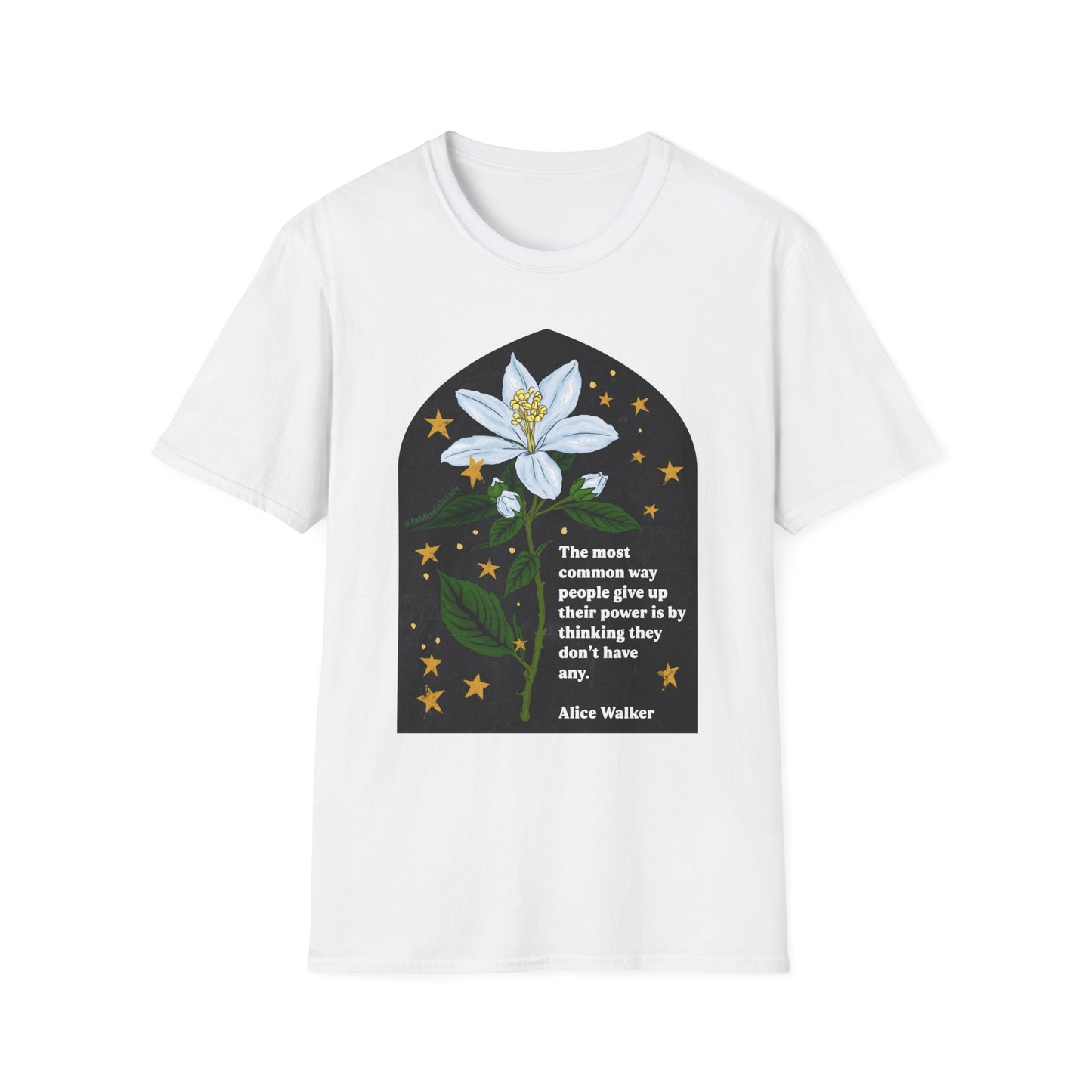 The most common way people give up their power is by thinking they don't have any, Alice Walker: Feminist Shirt