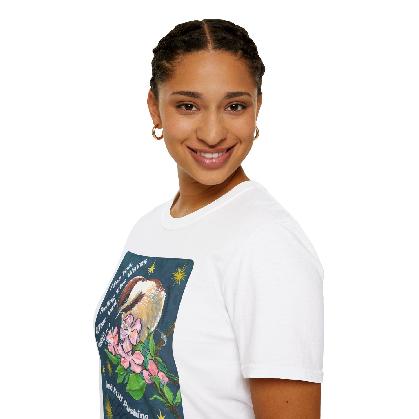 I See You Feeling The Waves Of Fear And Anxiety And Still Pushing Onward: Mental Health Shirt