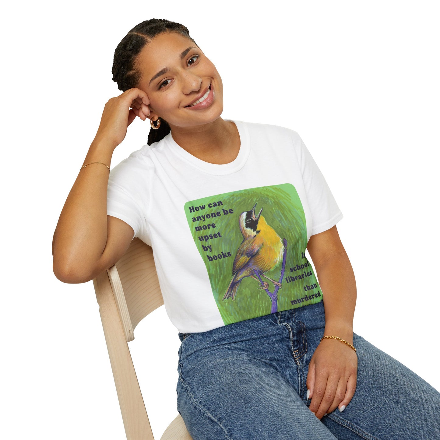 How can anyone be more upset by books in school libraries than murdered children: Feminist Shirt