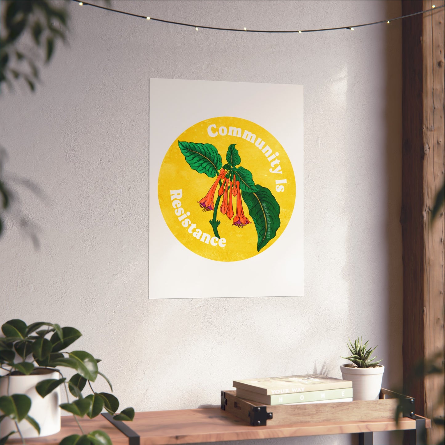 Community Is Resistance: Feminist Art Print