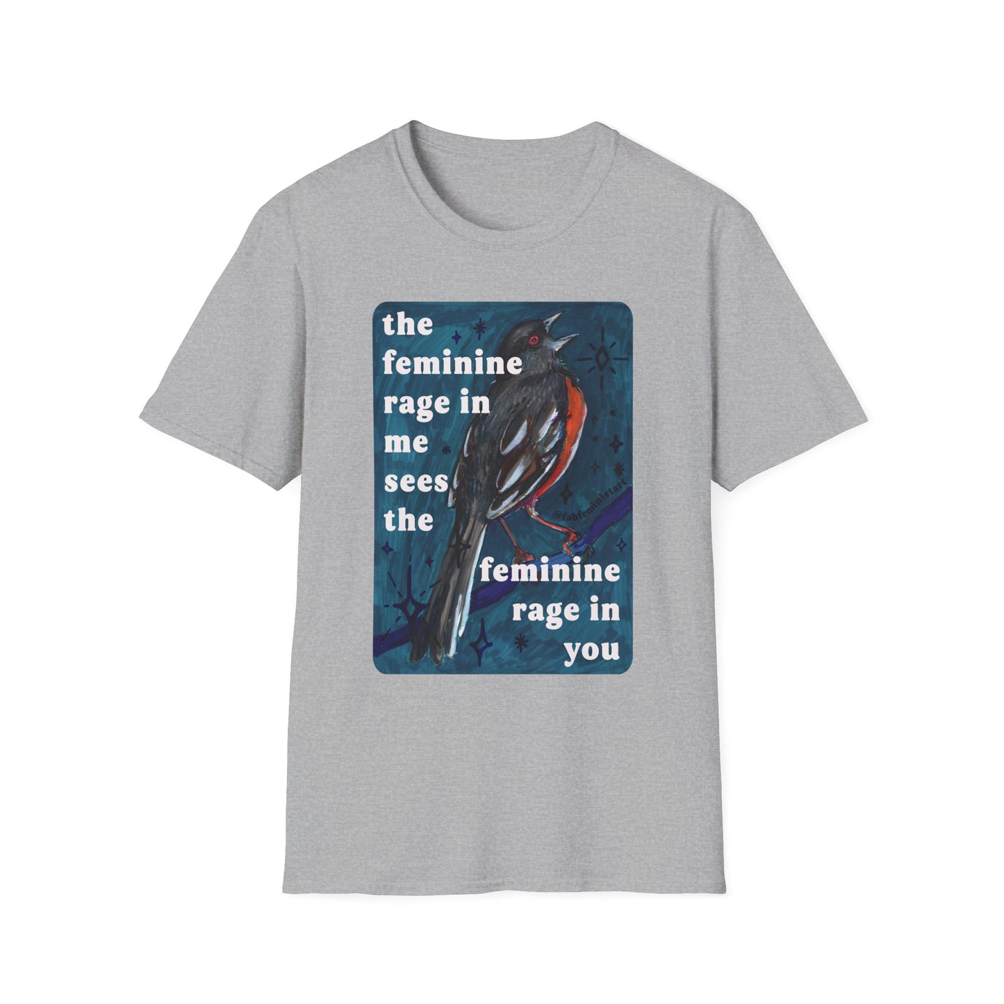 the feminine rage in me sees the feminine rage in you: feminist shirt