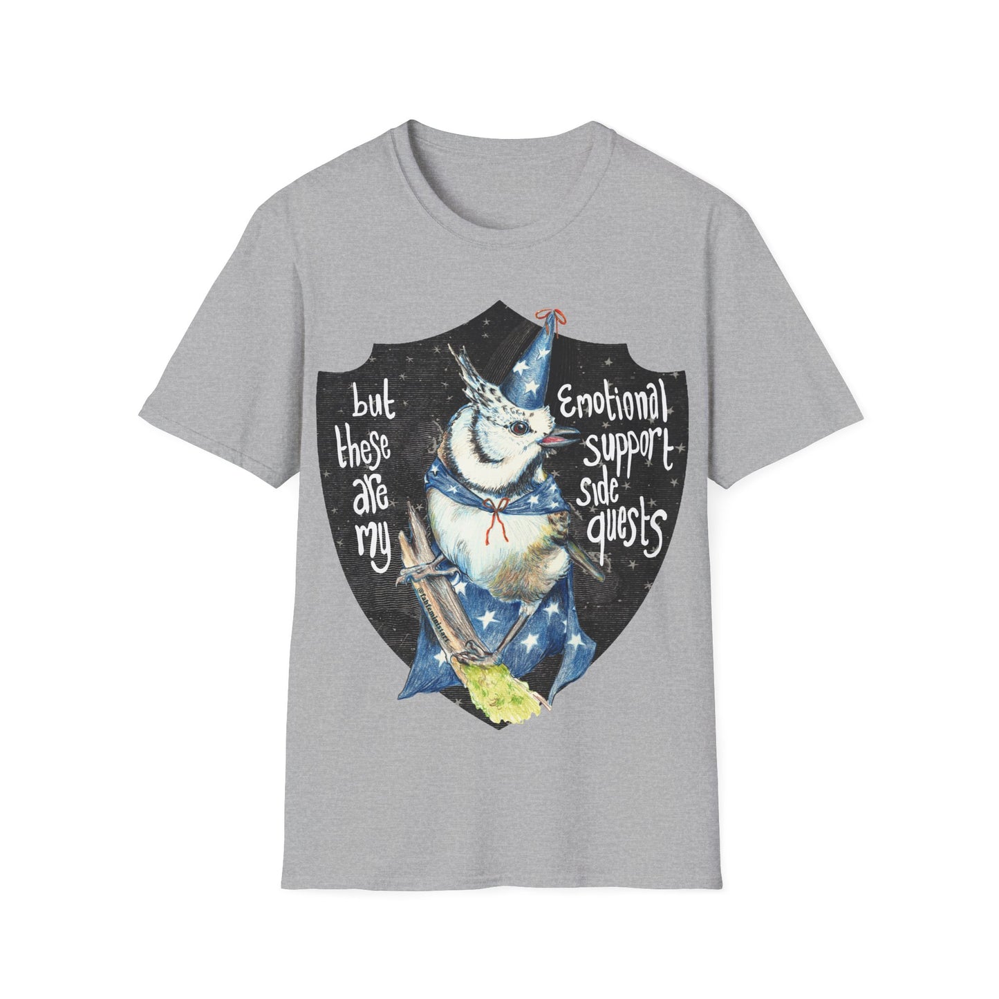 But these are my emotional support side quests: Mental Health Shirt