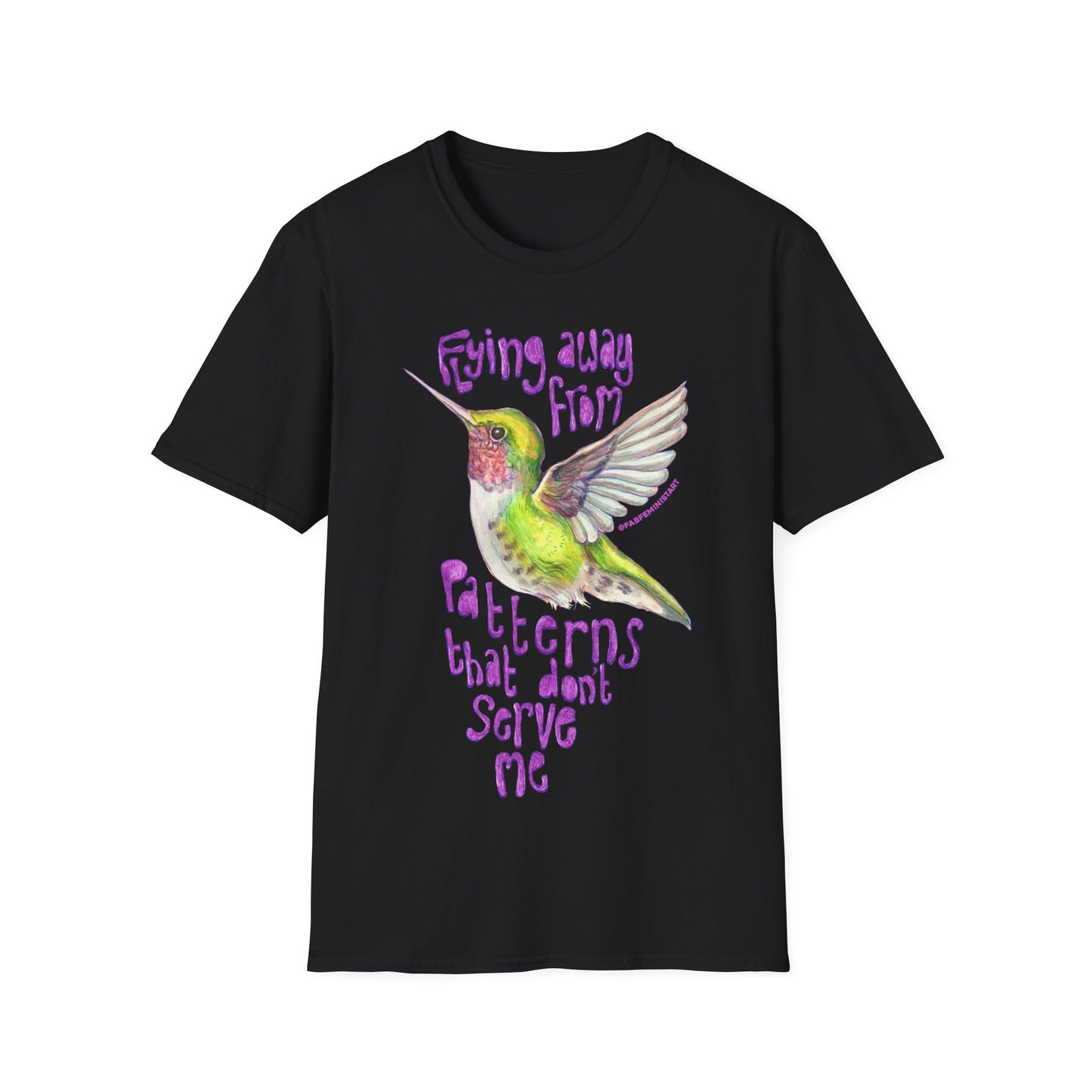 Flying Away From Patterns That Don't Serve Me: Mental Health Shirt