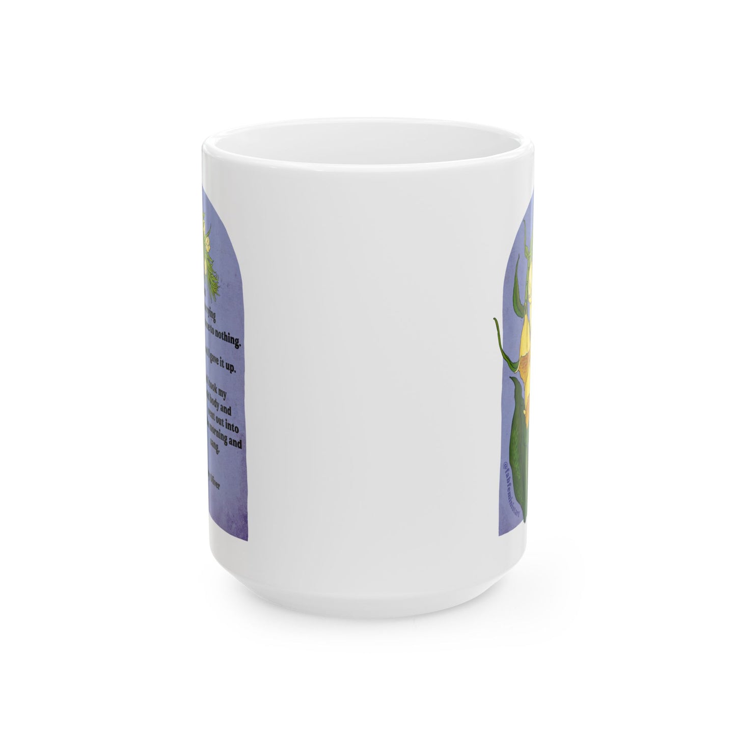 I Saw That Worrying Had Come To Nothing, Mary Oliver: Feminist Mug