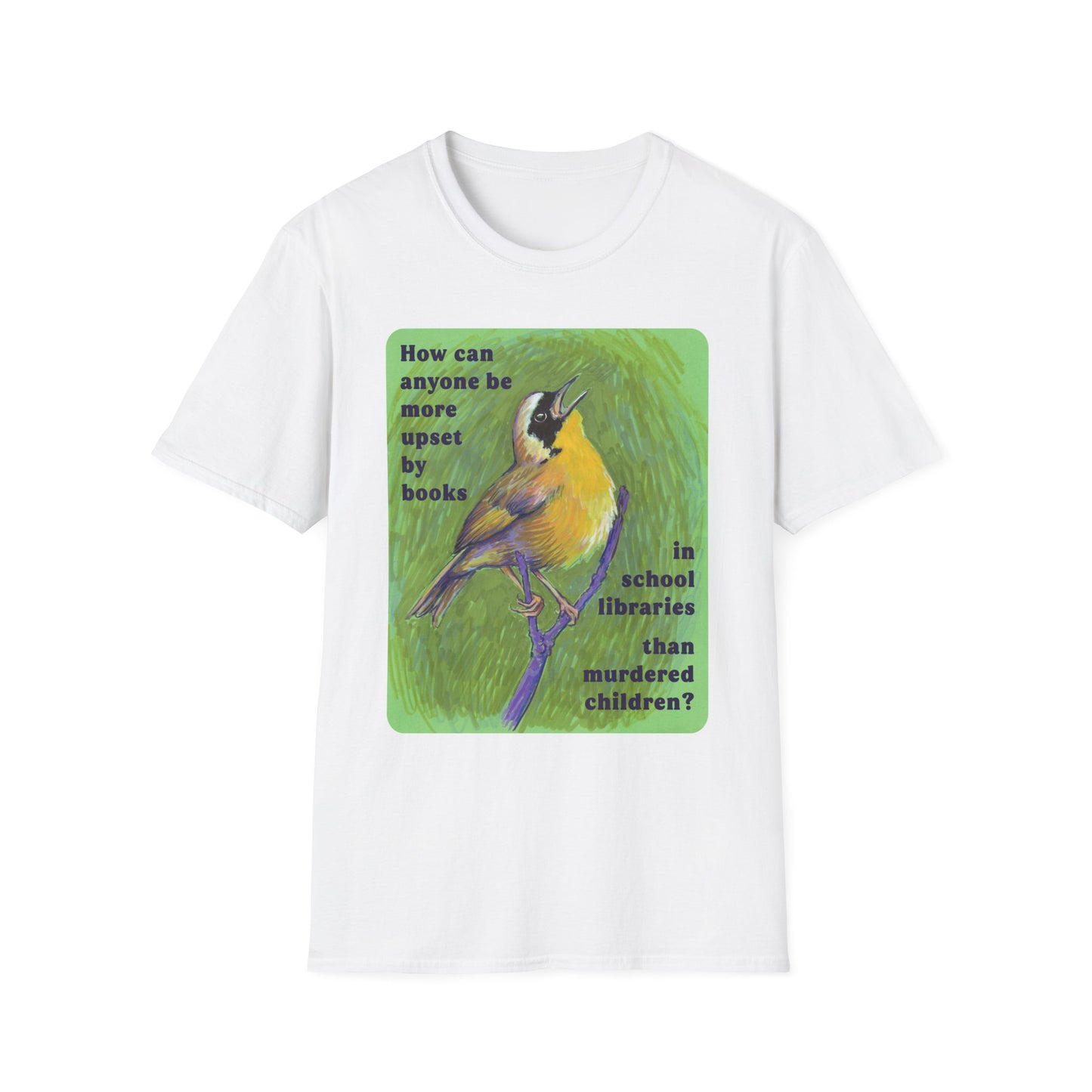 How can anyone be more upset by books in school libraries than murdered children: Feminist Shirt