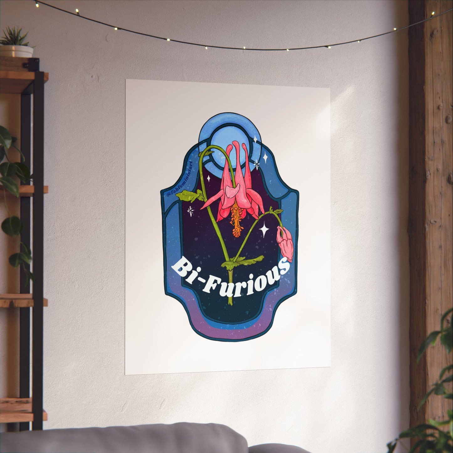 Bi Furious: Bisexual Pride Art Print