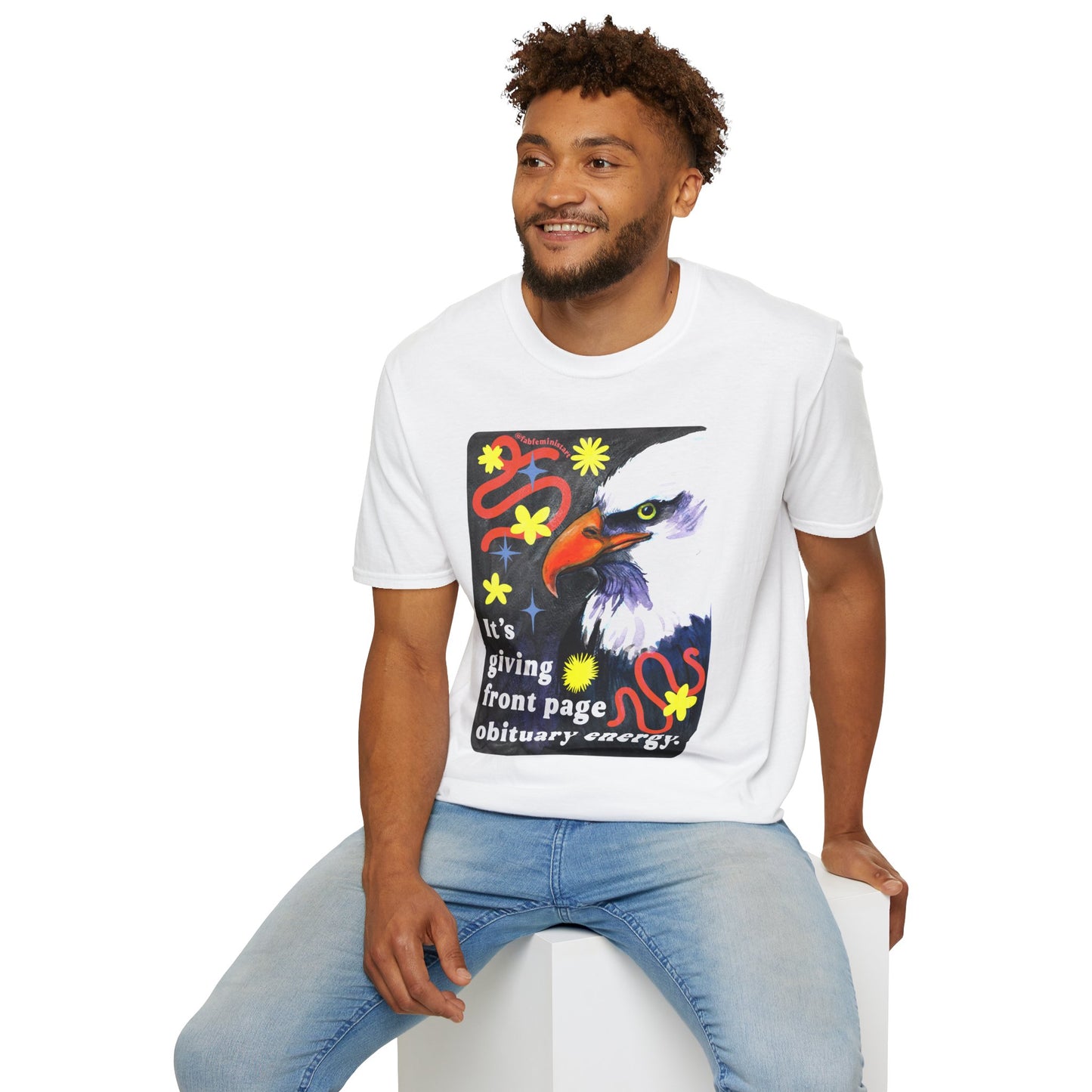 It's giving front page obituary energy: Feminist Shirt