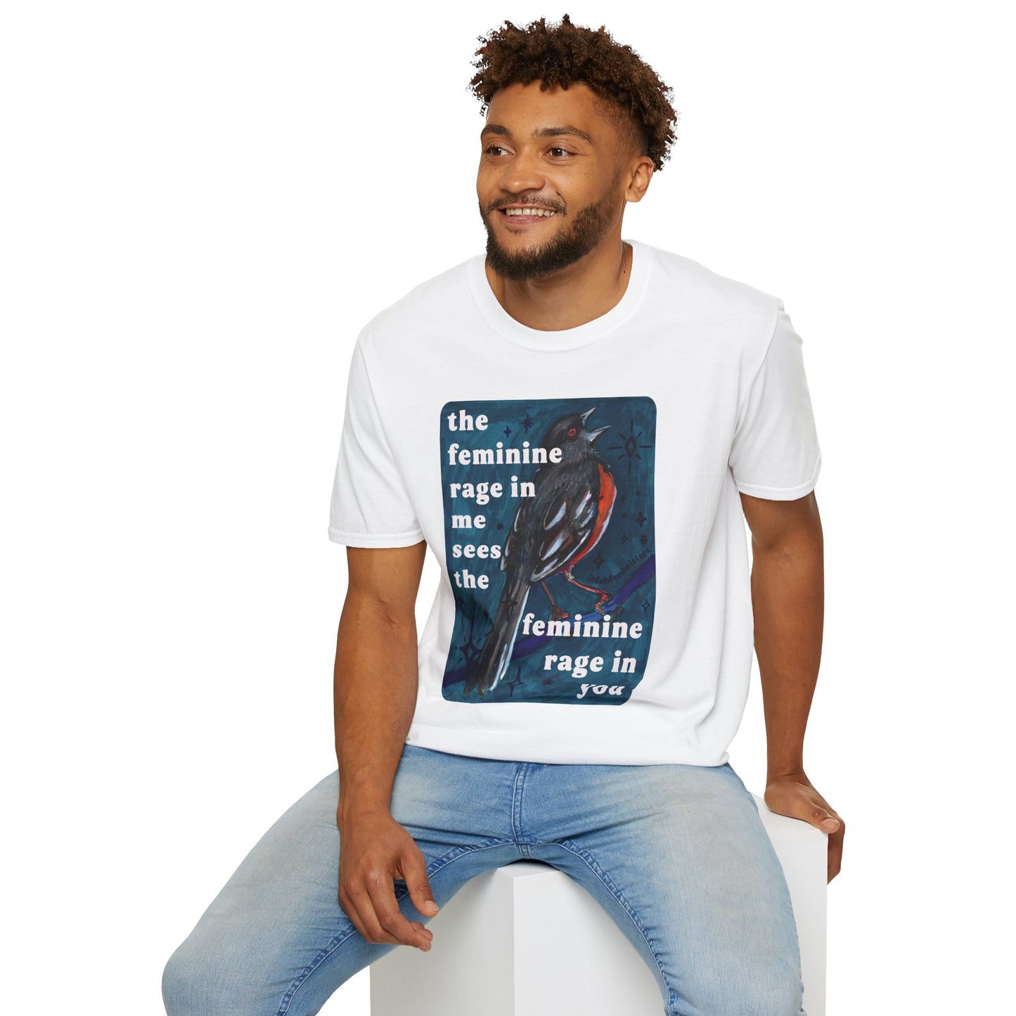the feminine rage in me sees the feminine rage in you: feminist shirt