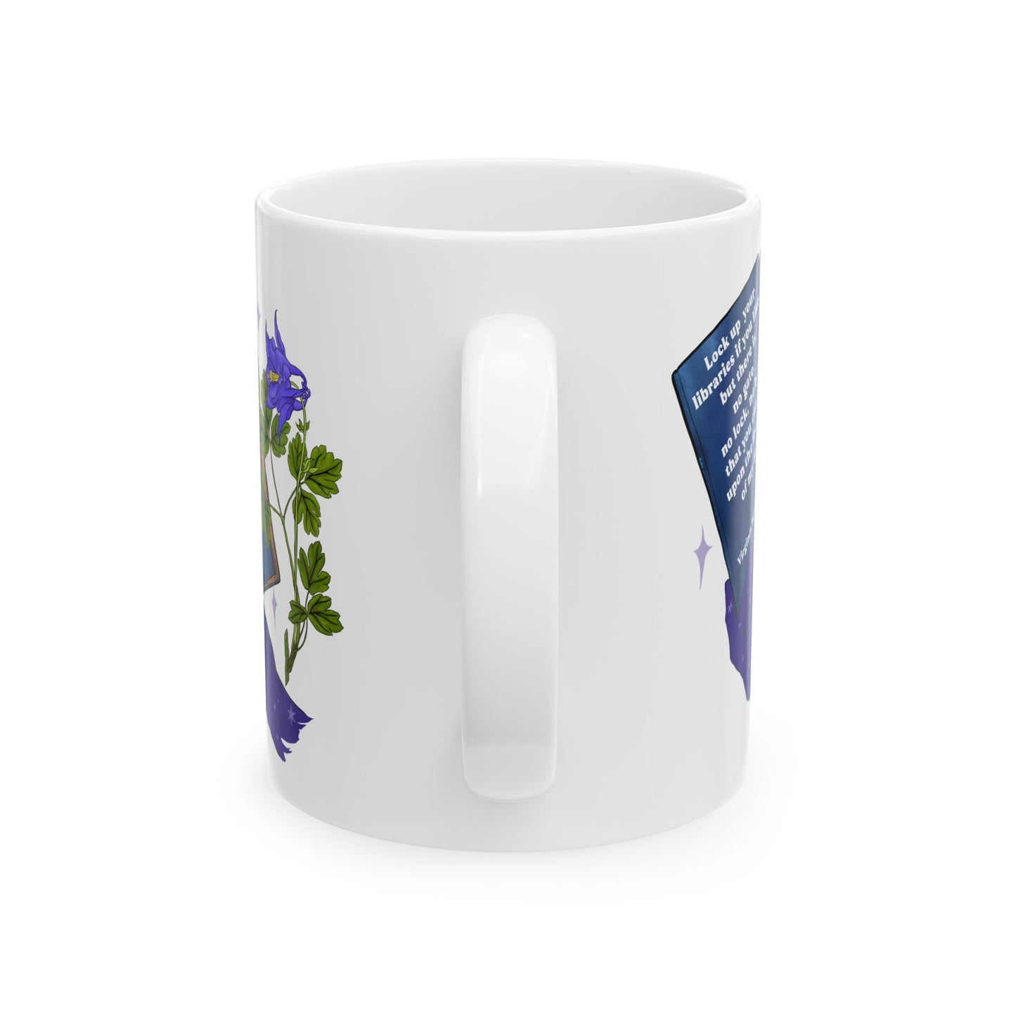 Lock up your libraries if you like; but there is no gate, no lock, no bolt that you can set upon the freedom of my mind, Virginia Woolf: Feminist Mug