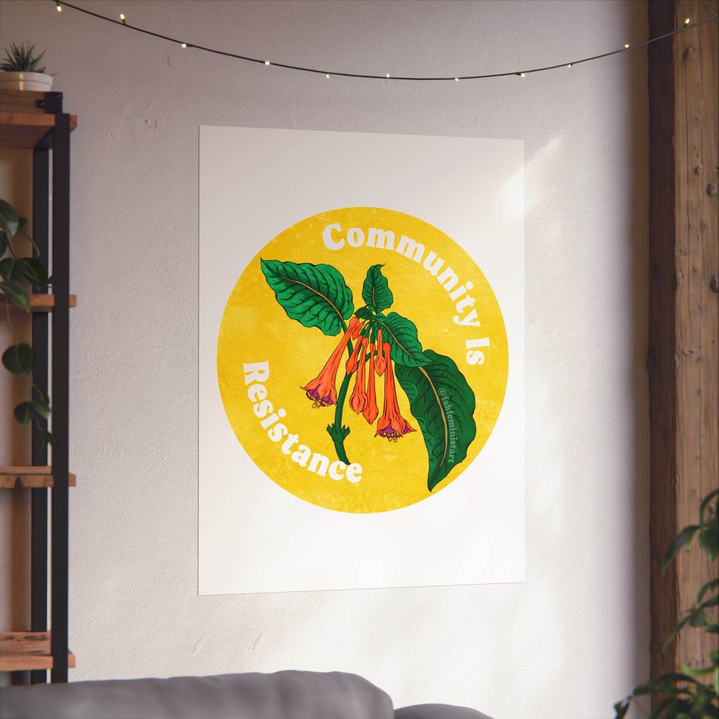 Community Is Resistance: Feminist Art Print