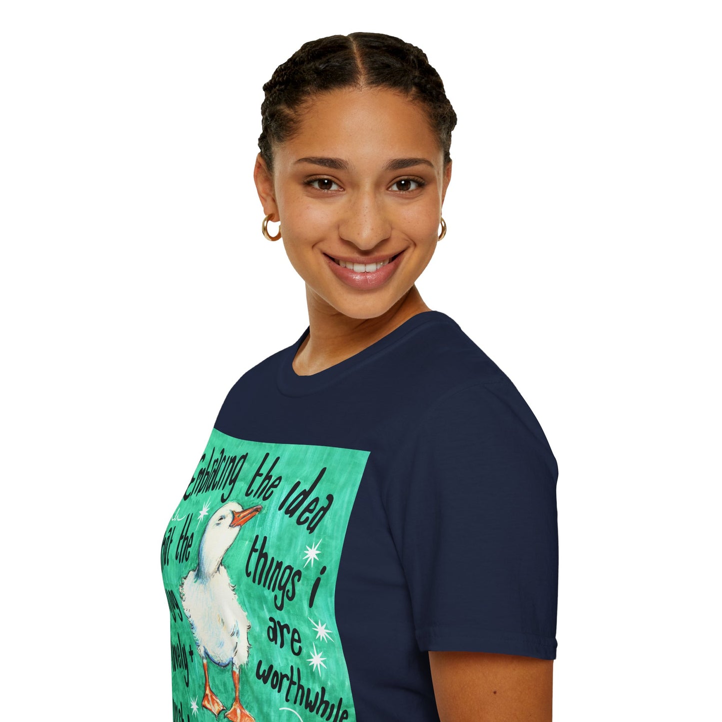 Embracing the idea that the things i enjoy are lovely and worthwhile just because i like them: Mental Health Shirt