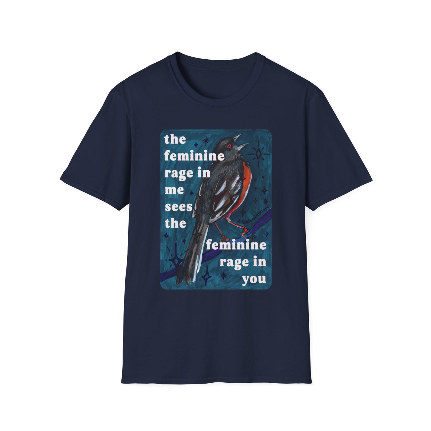 the feminine rage in me sees the feminine rage in you: feminist shirt