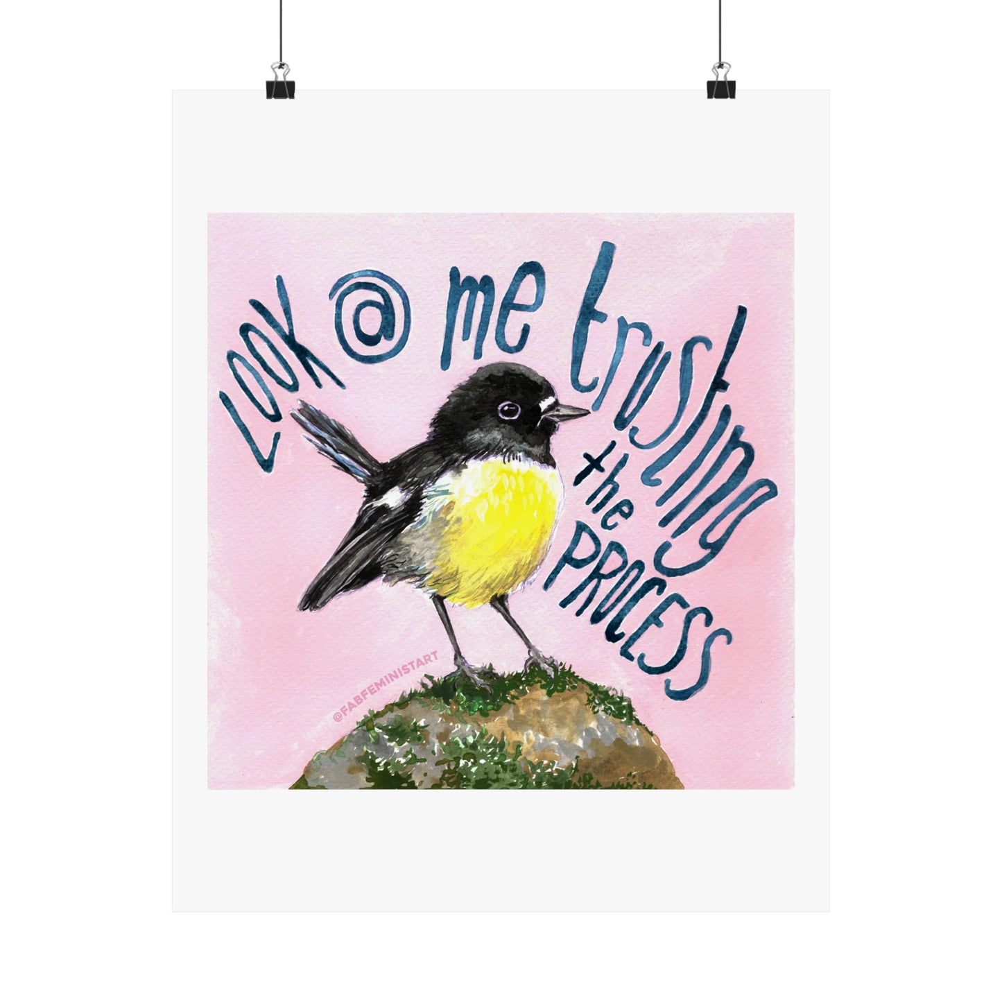 Look At me Trusting The Process: Mental Health Print