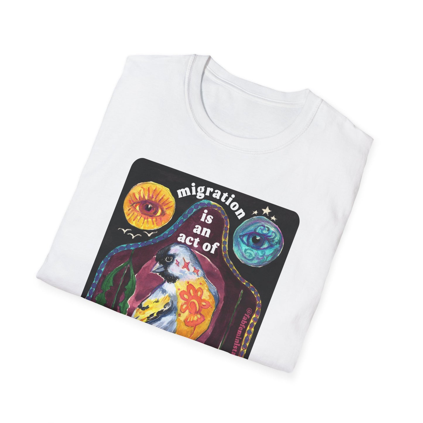 Migration is an act of courage: Feminist shirt