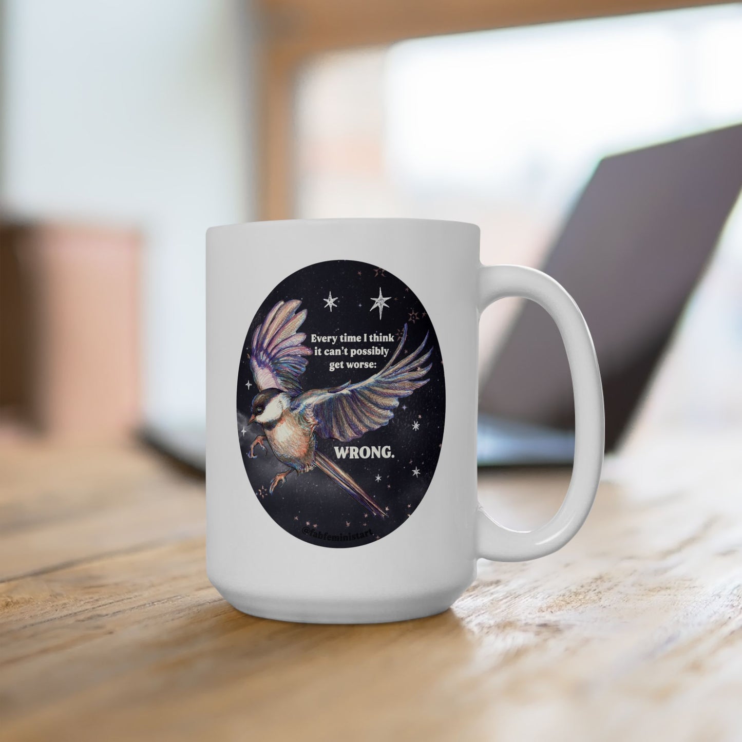 Every time I think it can't possibly get worse, WRONG: Feminist Mug